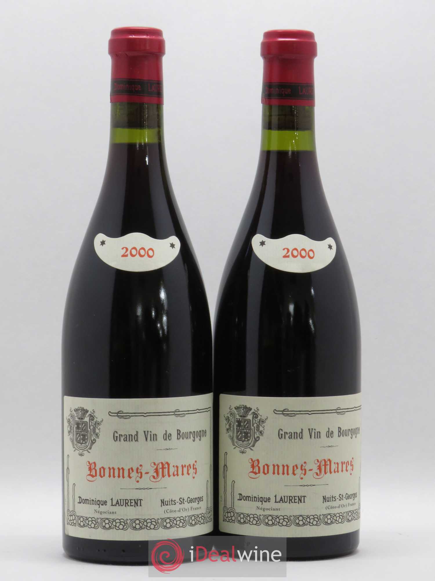 Bonnes-Mares Grand Cru Dominique Laurent 2000 - Lot de 2 bouteilles - 0