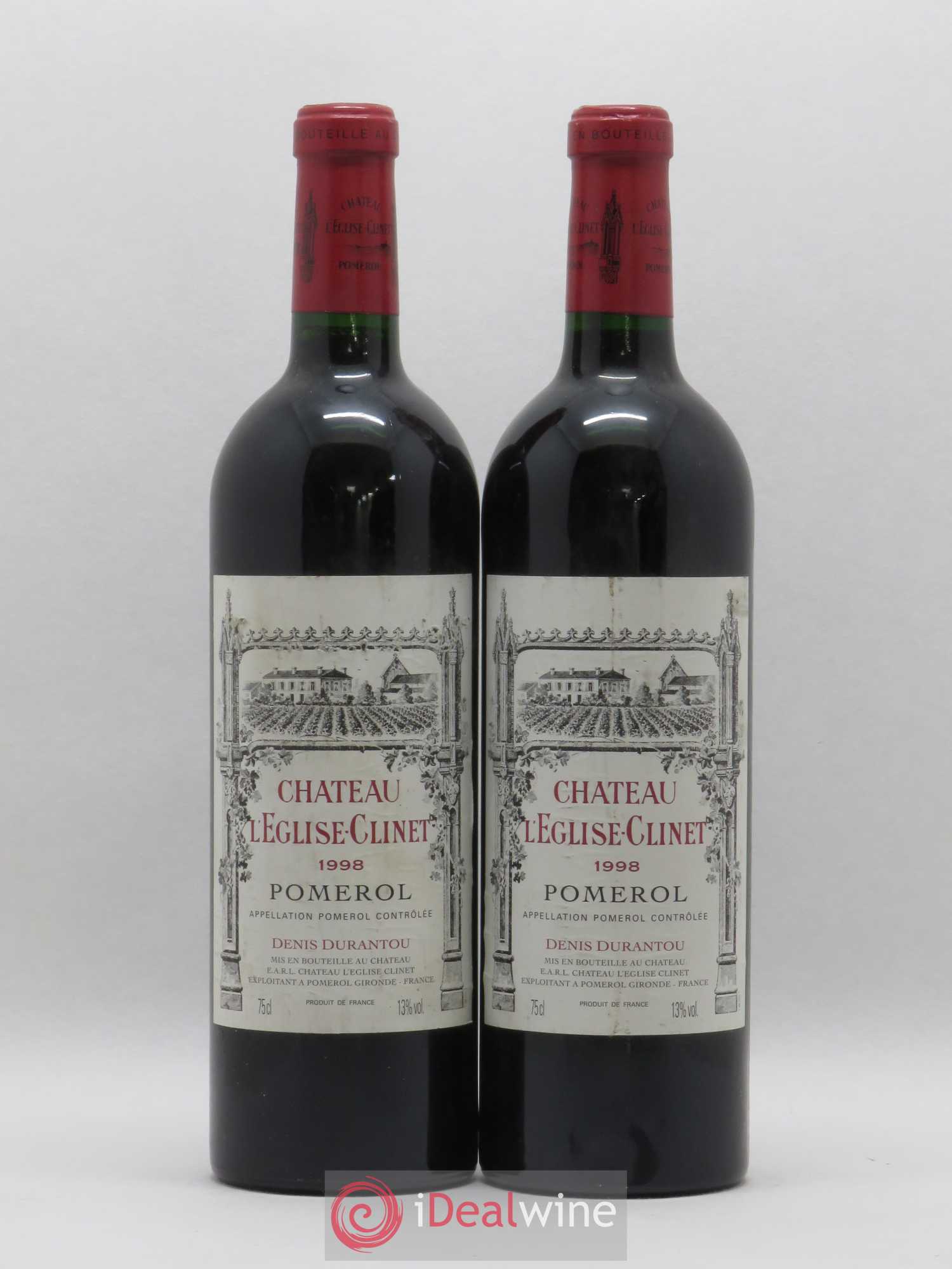 Château l' Église Clinet 1998 - Lot de 2 bouteilles - 0