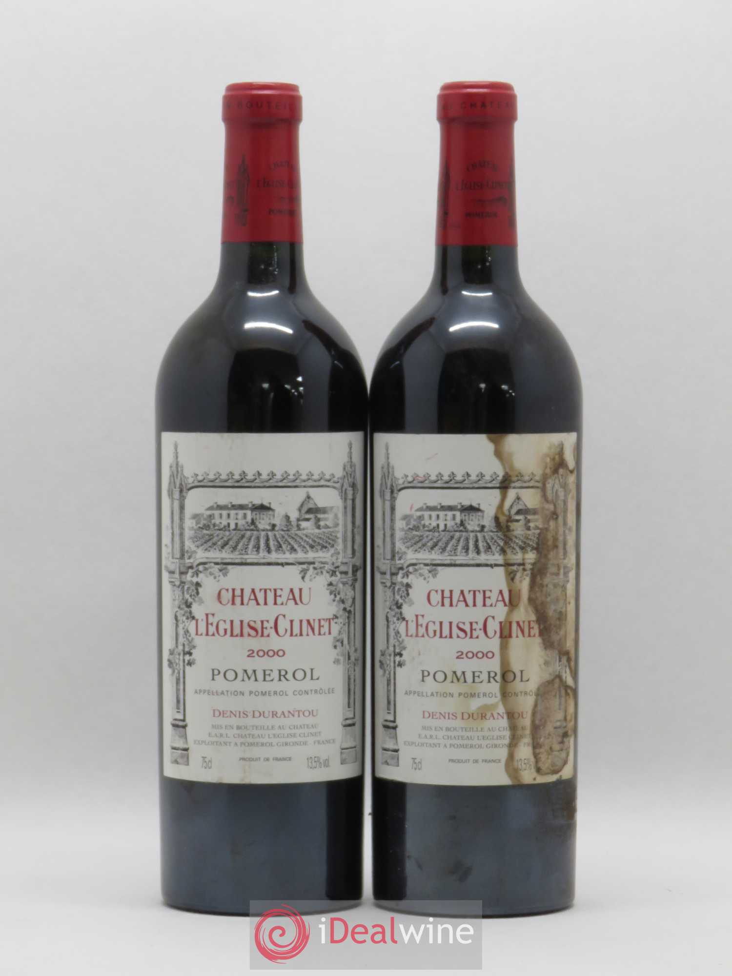 Château l' Église Clinet 2000 - Lot de 2 bouteilles - 0