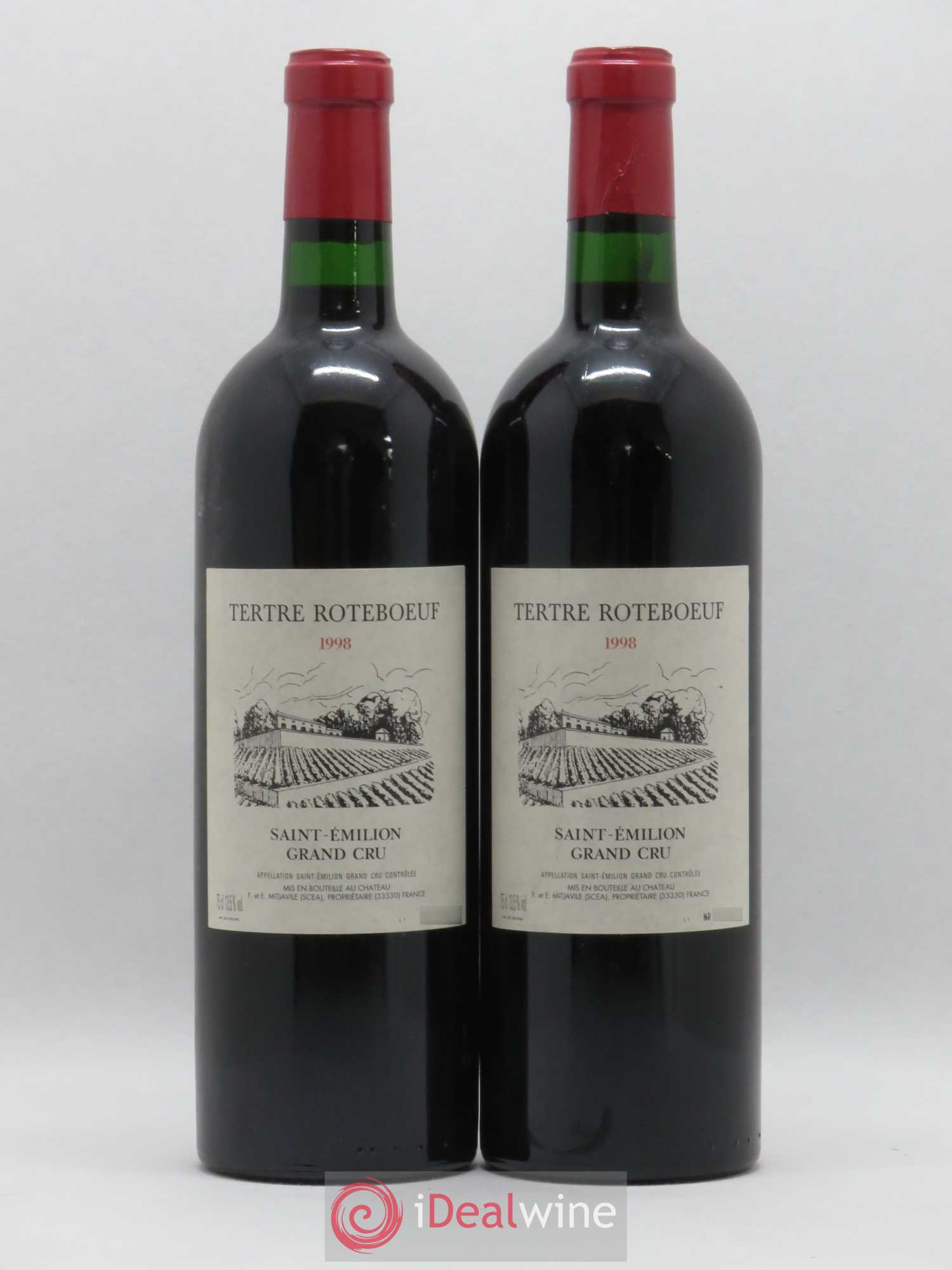 Château Tertre Roteboeuf 1998 - Lot de 2 bouteilles - 0