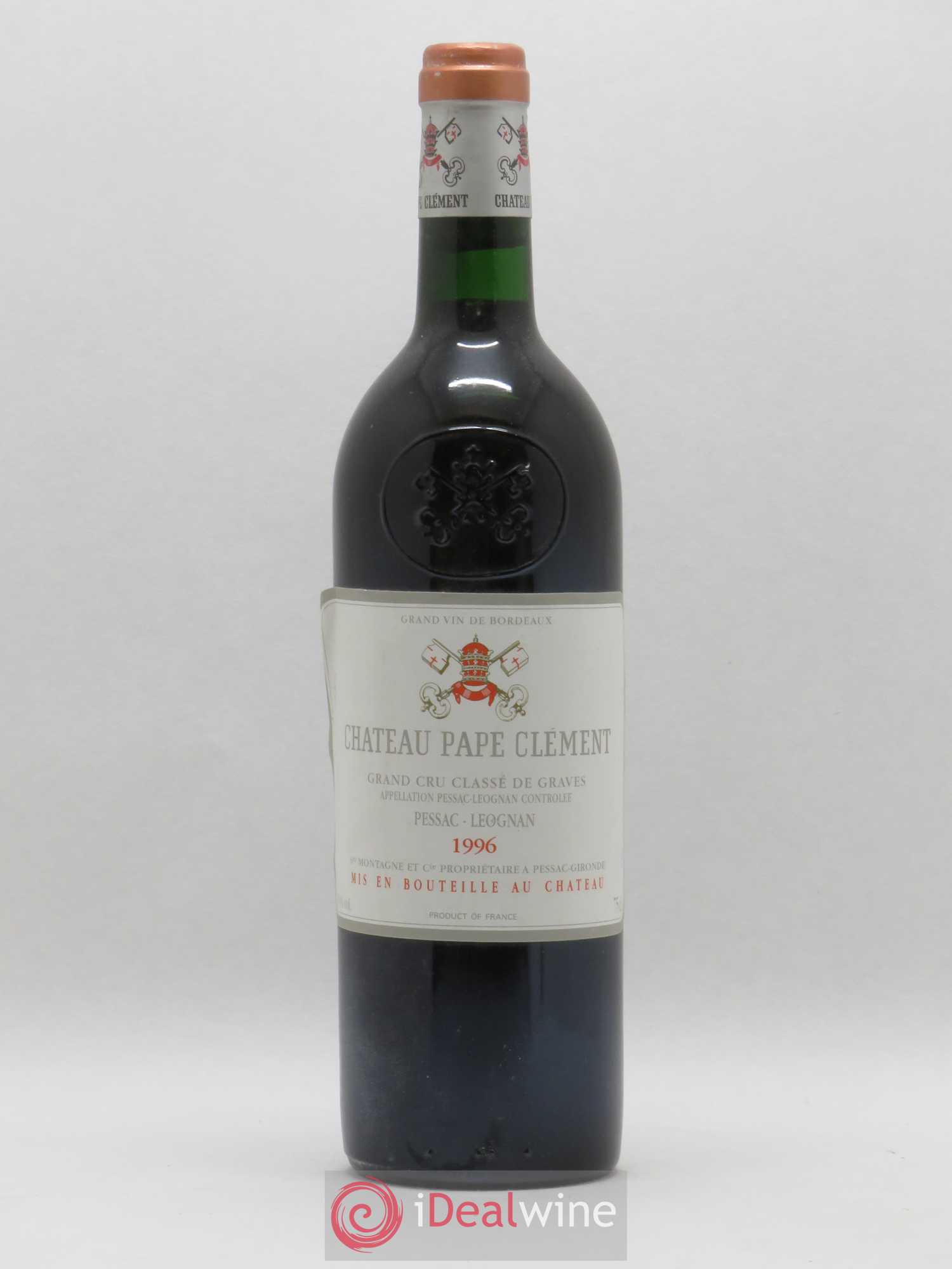 Château Pape Clément Cru Classé de Graves 1996 - Lot de 1 bouteille - 0