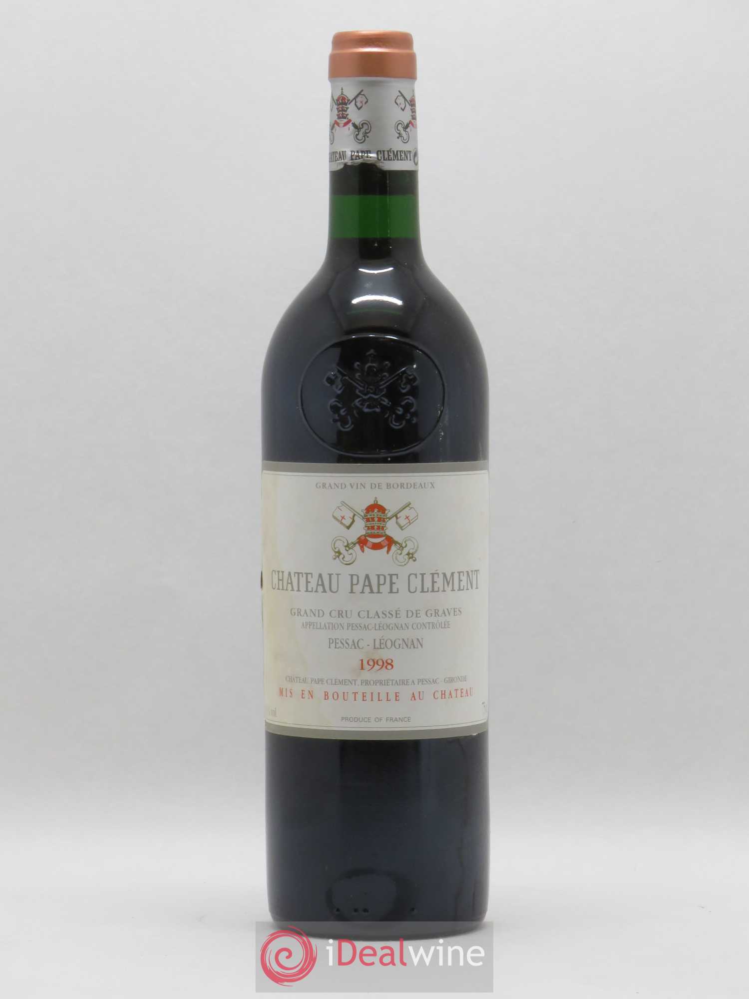 Château Pape Clément Cru Classé de Graves 1998 - Lot de 1 bouteille - 0