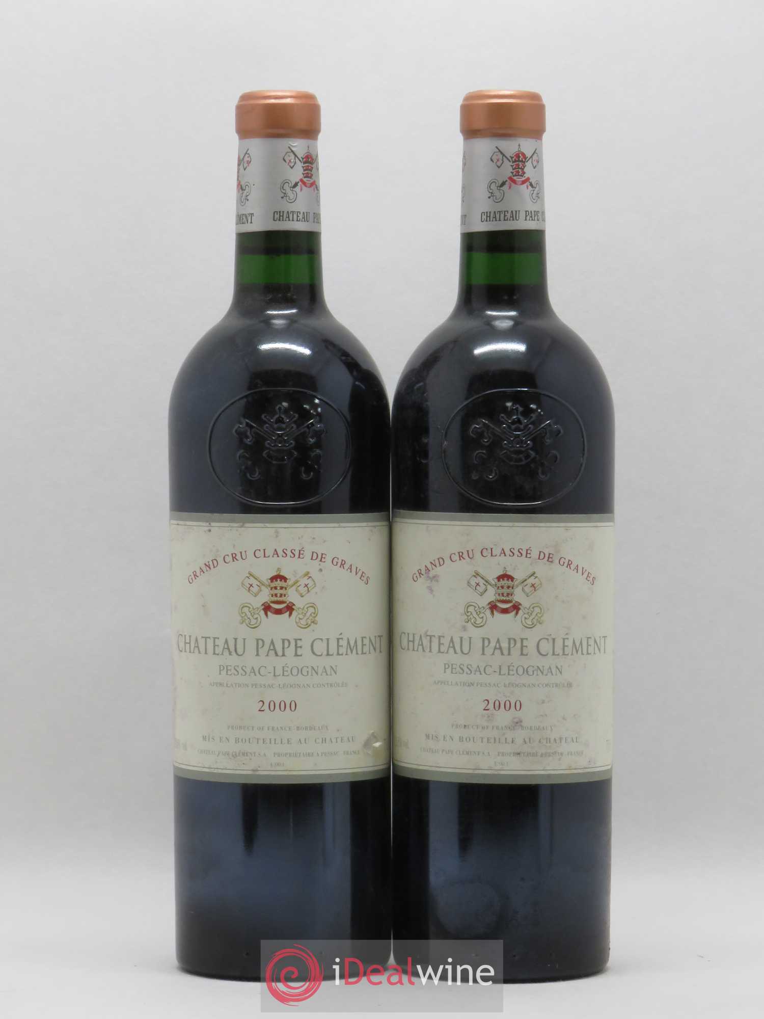 Château Pape Clément Cru Classé de Graves 2000 - Lot de 2 bouteilles - 0