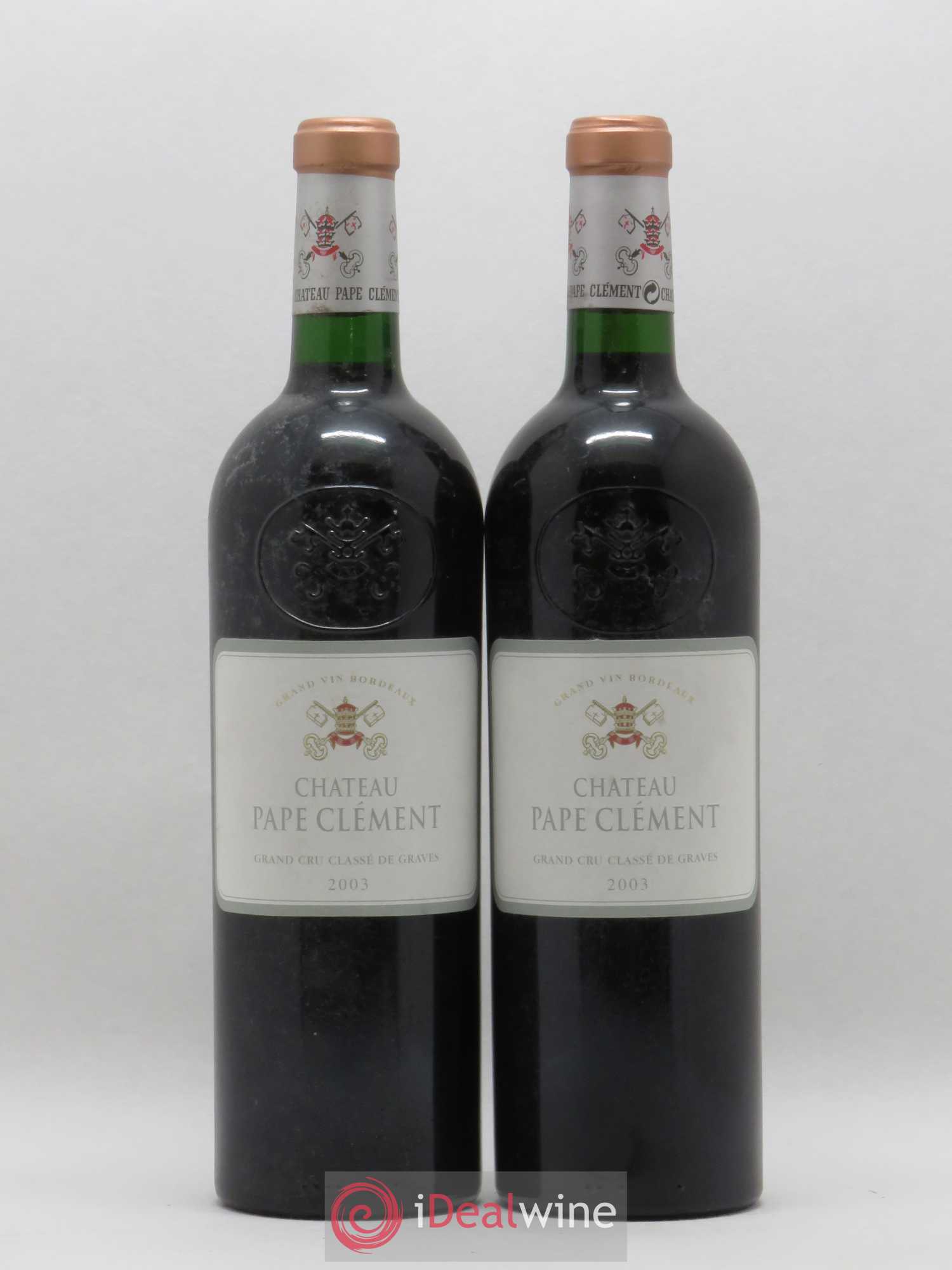 Château Pape Clément Cru Classé de Graves 2003 - Lot de 2 bouteilles - 0