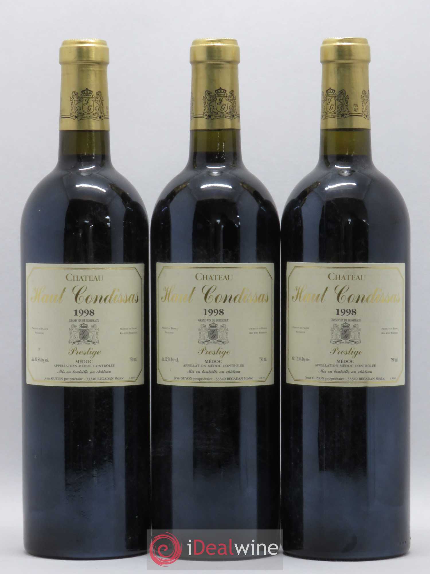 Haut-Condissas - Cuvée Prestige 1998 - Lot de 3 bouteilles - 0