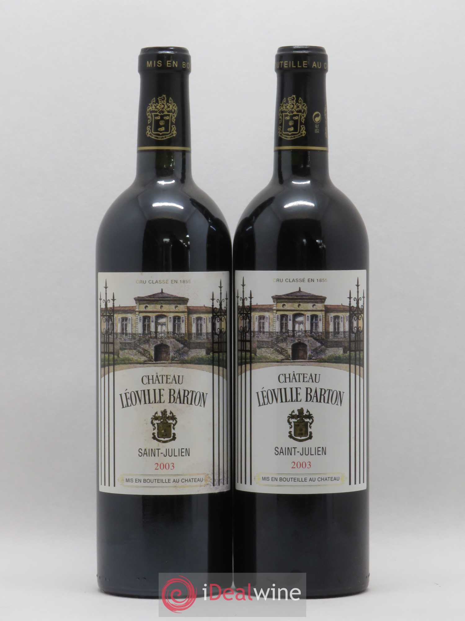 Château Léoville Barton 2ème Grand Cru Classé 2003 - Lot de 2 bouteilles - 0