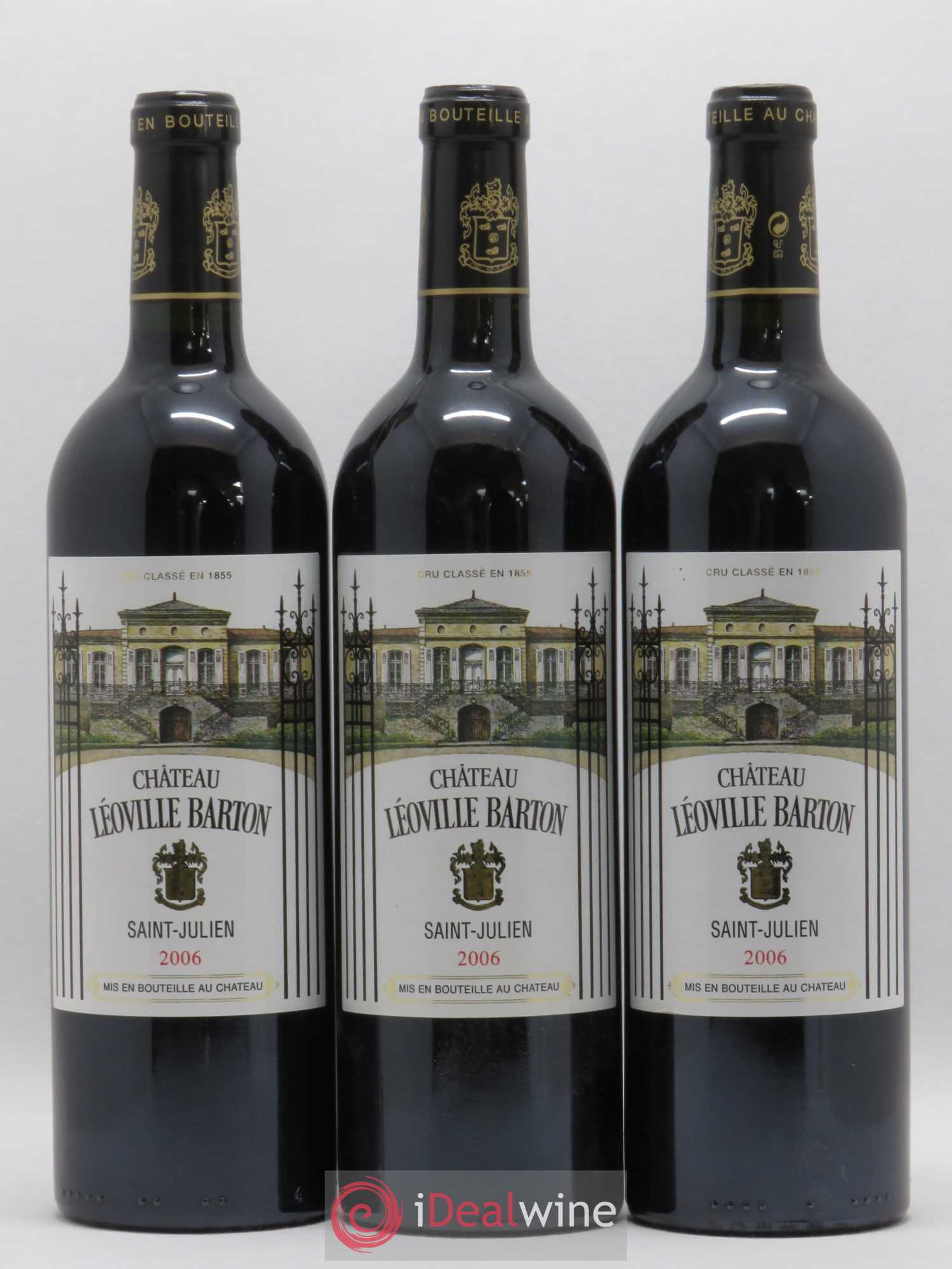 Château Léoville Barton 2ème Grand Cru Classé 2006 - Lot de 3 bouteilles - 0