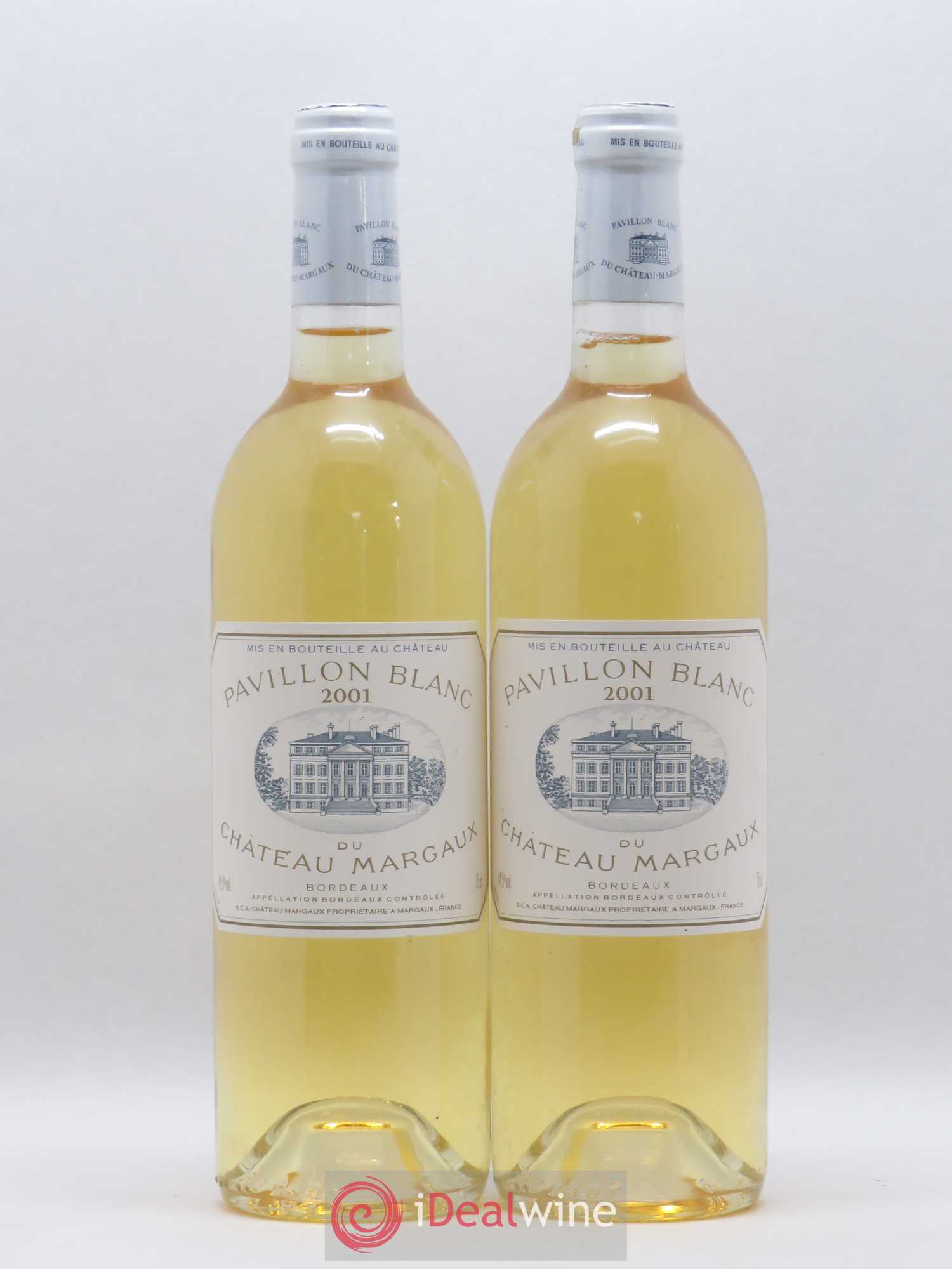 Pavillon Blanc du Château Margaux 2001 - Lot de 2 bouteilles - 0