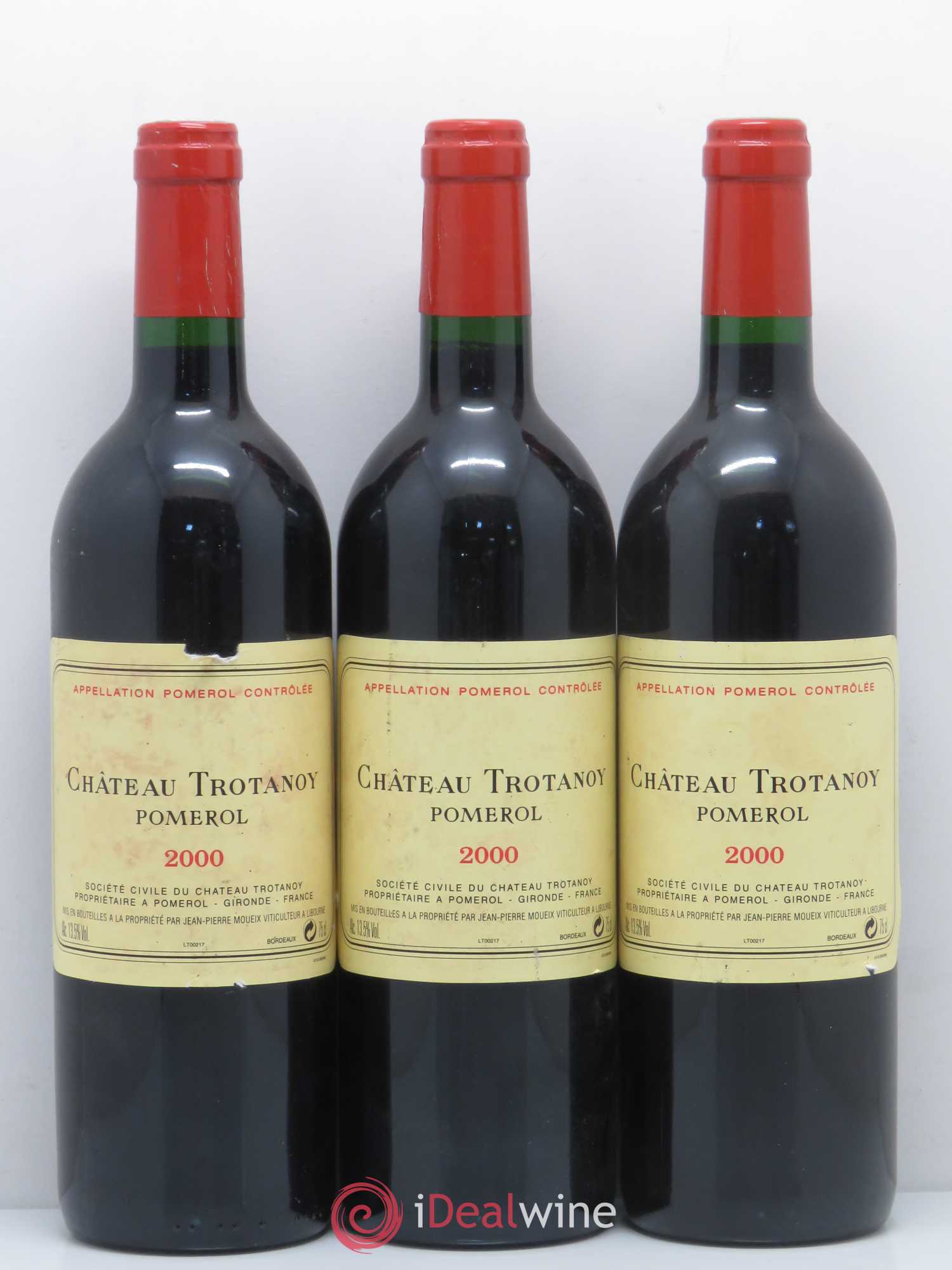 Château Trotanoy 2000 - Lot de 3 bouteilles - 0