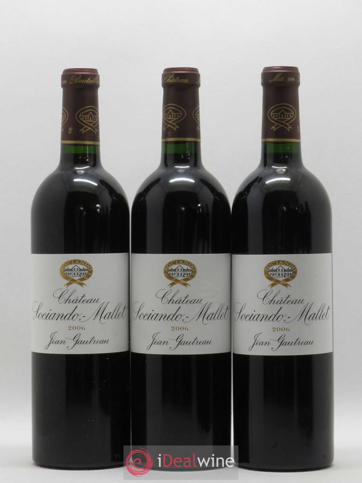 Château Sociando Mallet 2006 - Lot de 6 bouteilles - 1