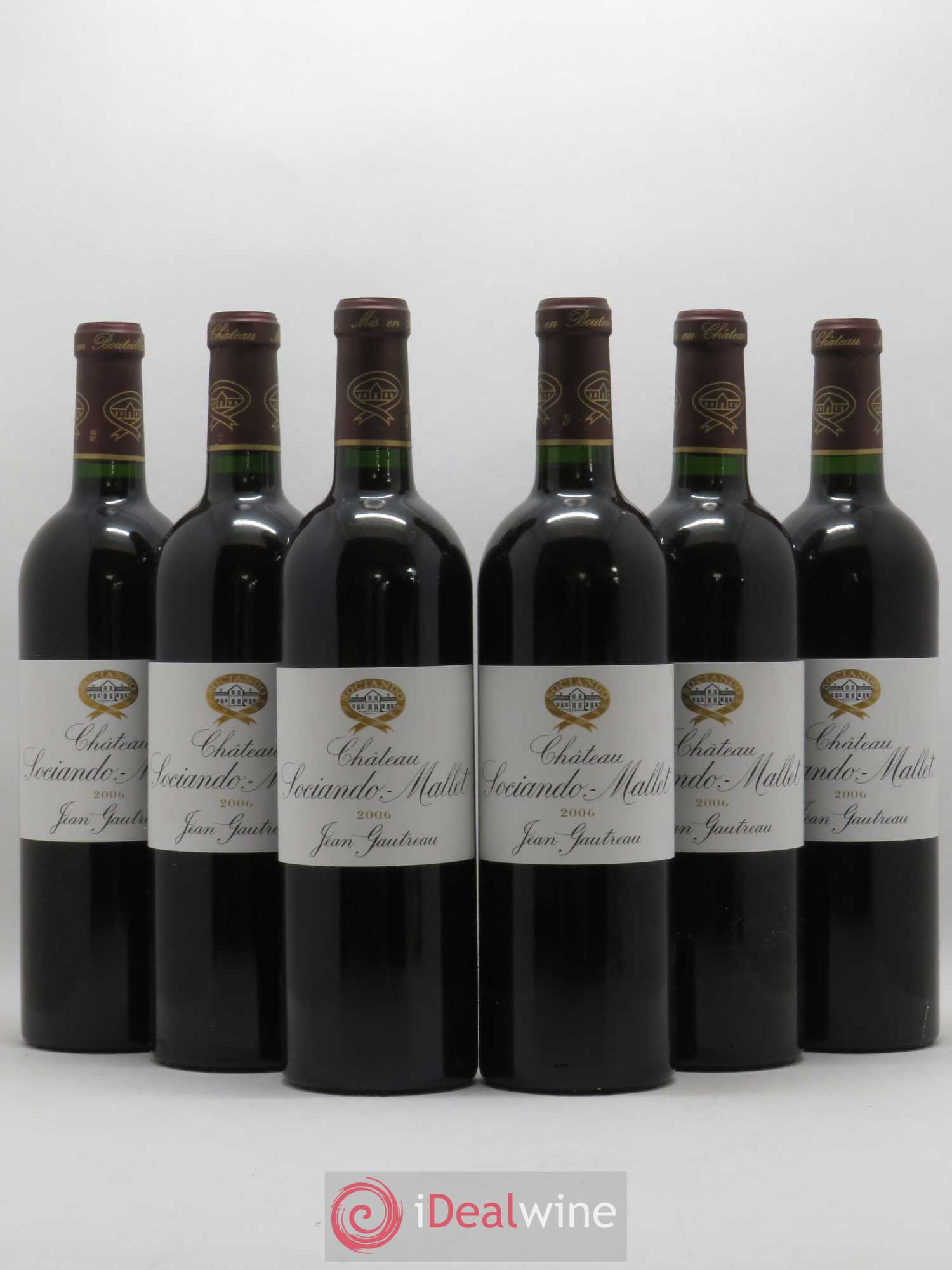 Château Sociando Mallet 2006 - Lot de 6 bouteilles - 0