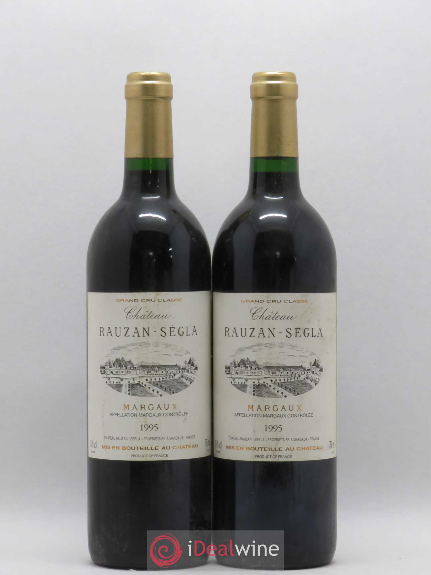 Château Rauzan Ségla Grand Cru Classé 1995 - Lot de 2 bouteilles - 0