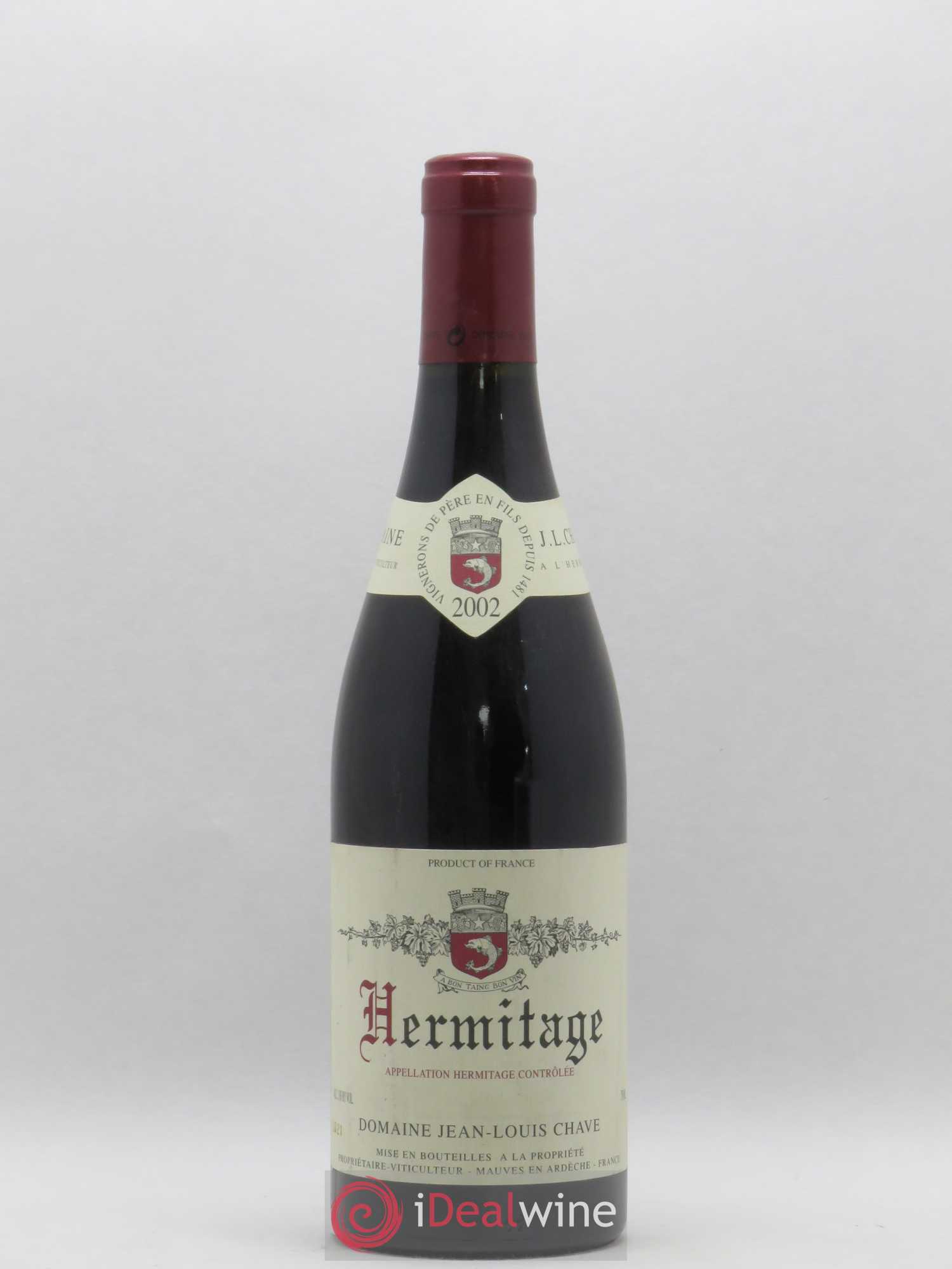 Hermitage Jean-Louis Chave 2002 - Lot de 1 bouteille - 0