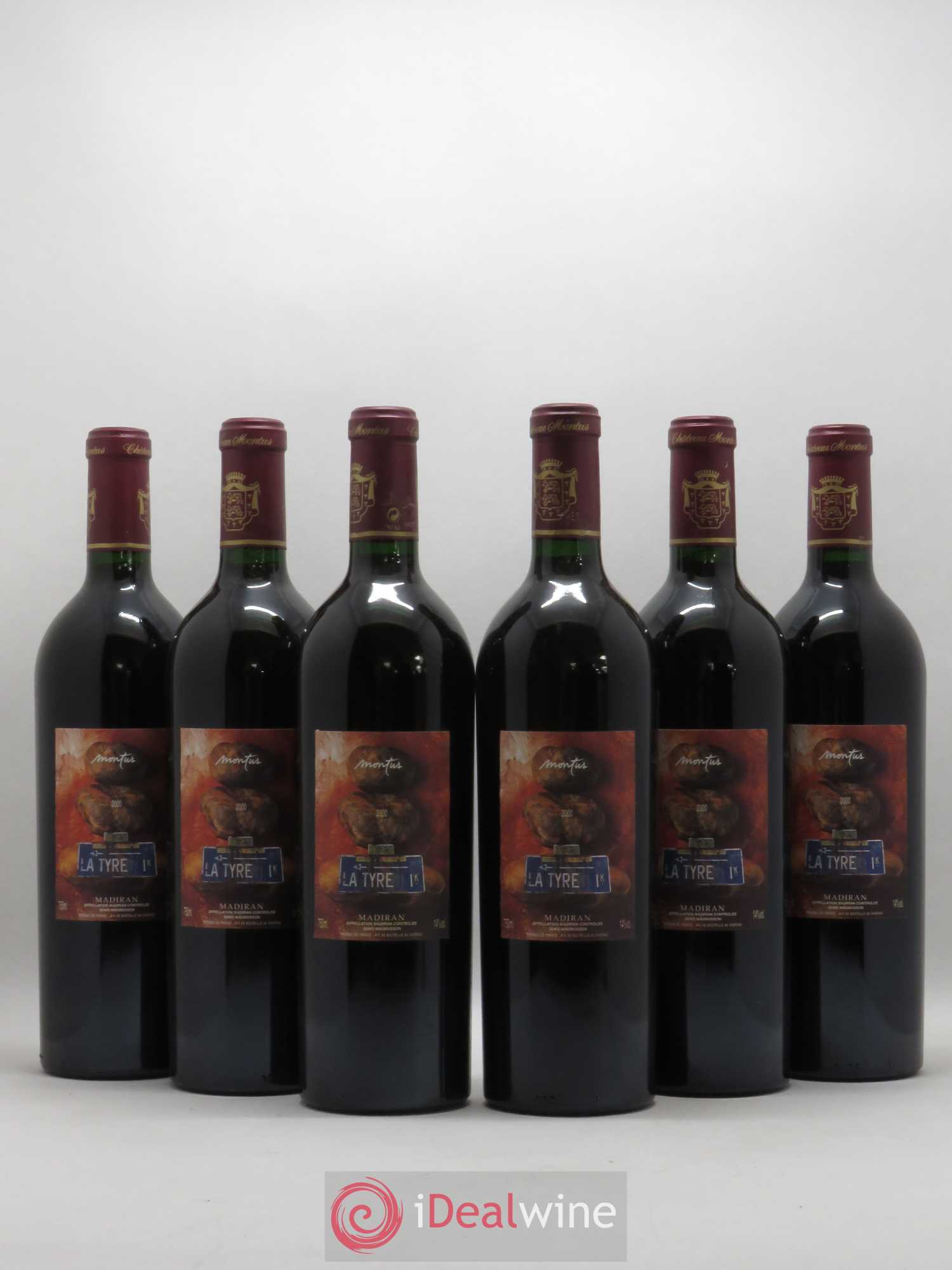 Madiran Château Montus-La Tyre Alain Brumont 2000 - Lot de 6 bouteilles - 0