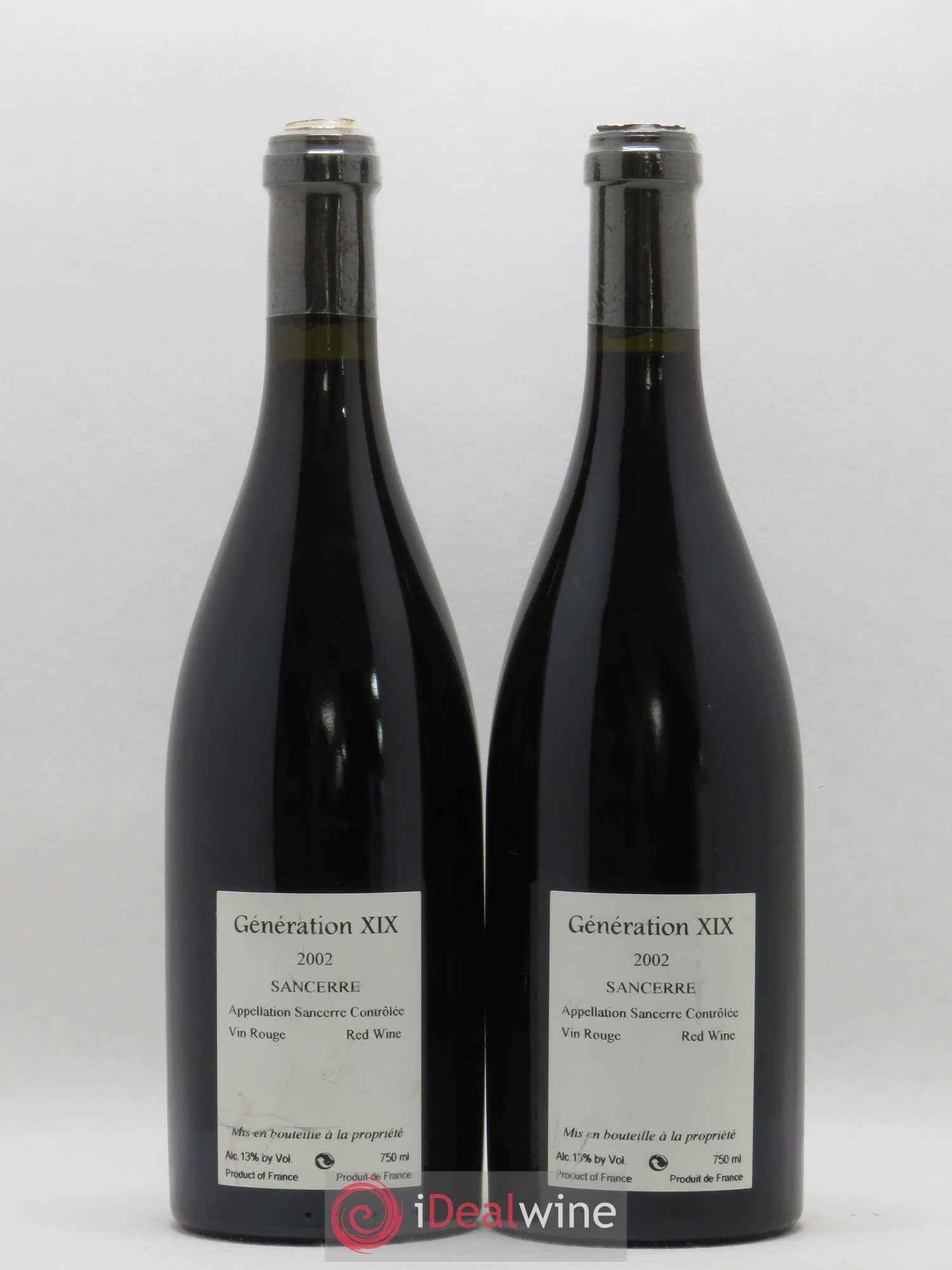 Sancerre Génération XIX Alphonse Mellot 2002 - Lot de 2 bouteilles - 1
