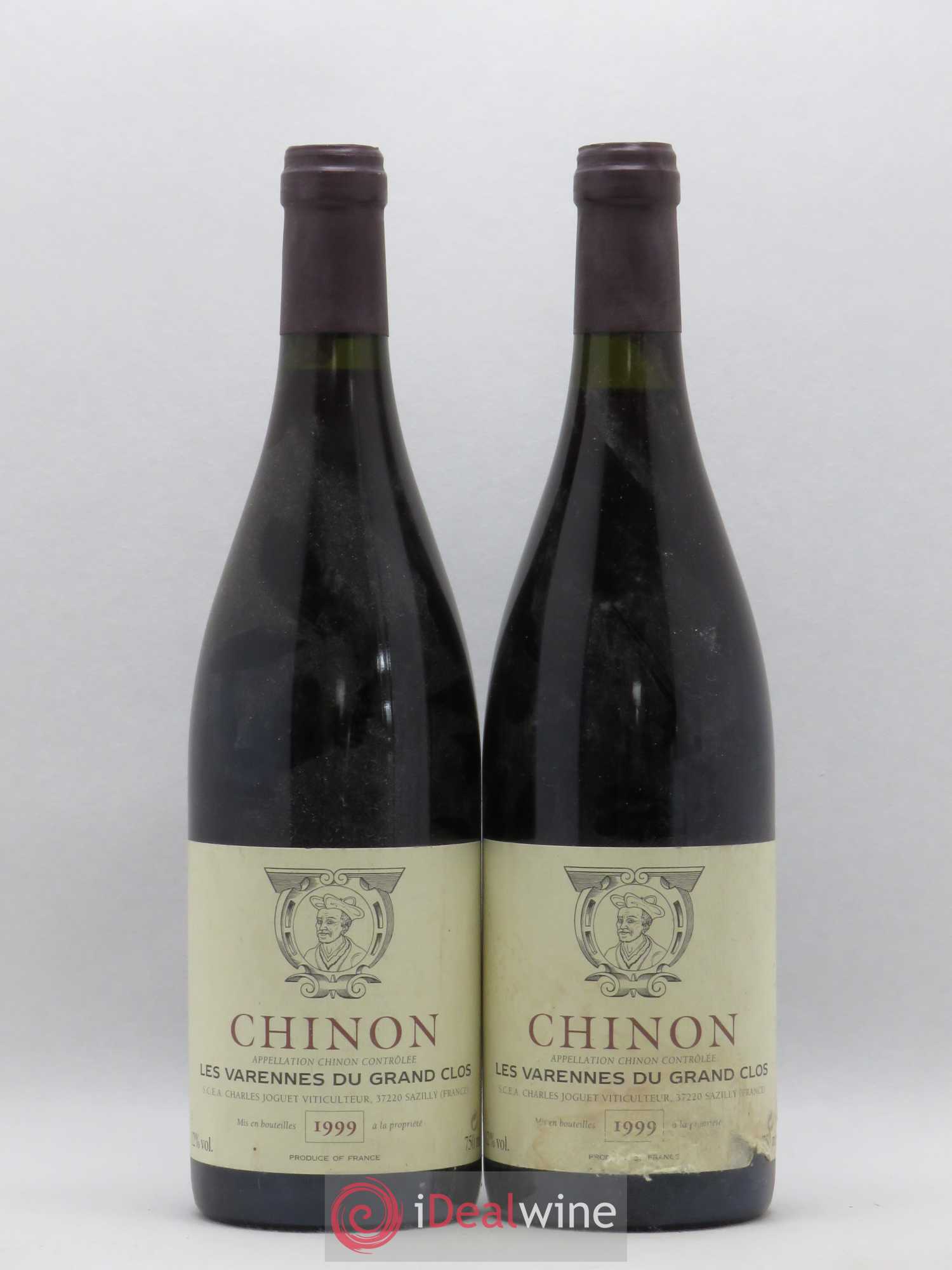 Chinon Les Varennes du Grand Clos Charles Joguet 1999 - Lot de 2 bouteilles - 0