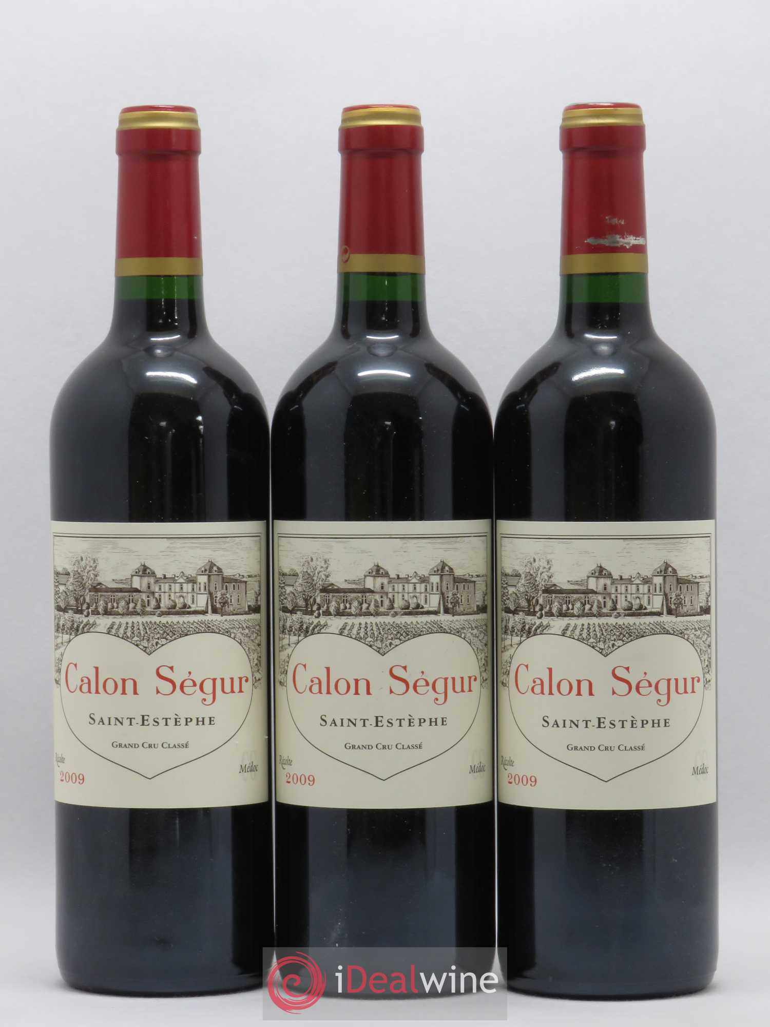 Château Calon Ségur 3ème Grand Cru Classé 2009 - Lot de 3 bouteilles - 0