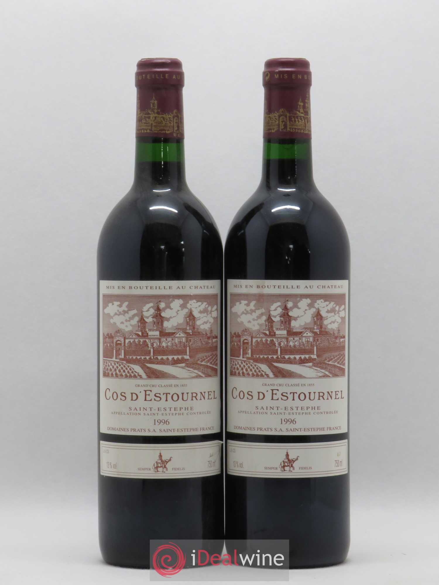 Cos d'Estournel 2ème Grand Cru Classé 1996 - Lot de 2 bouteilles - 0