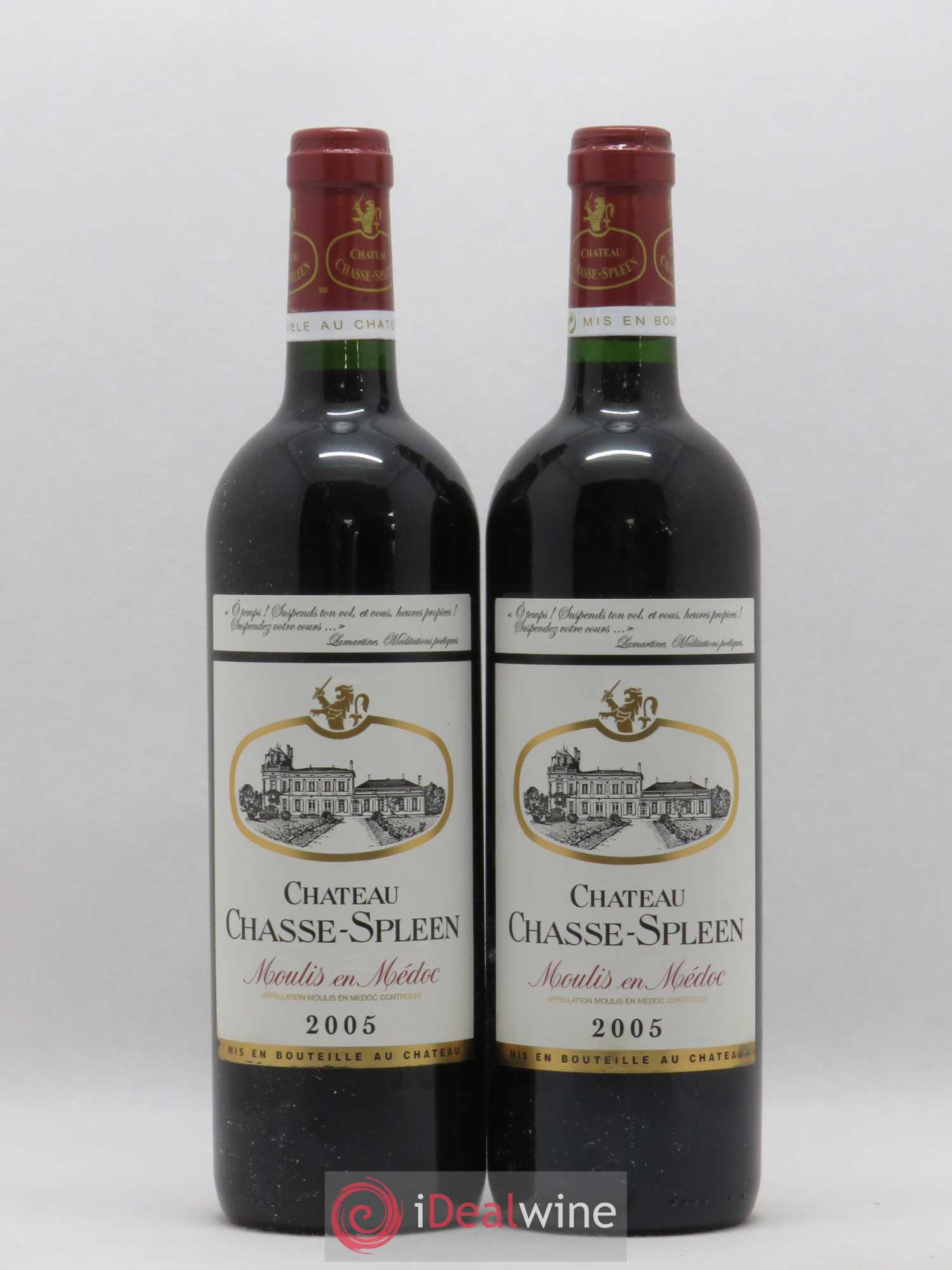 Château Chasse Spleen 2005 - Lot de 2 bouteilles - 0