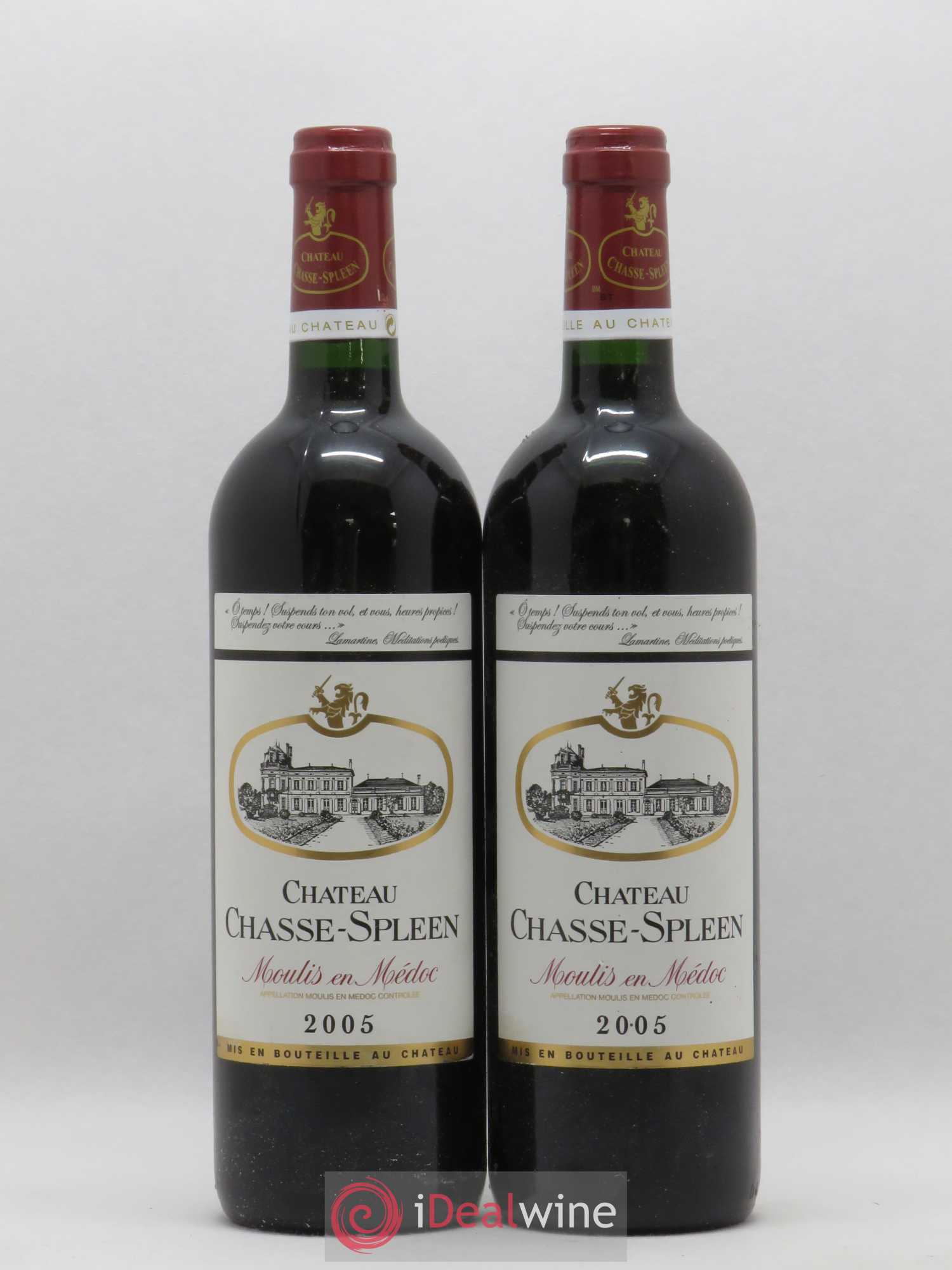 Château Chasse Spleen 2005 - Lot de 2 bouteilles - 0
