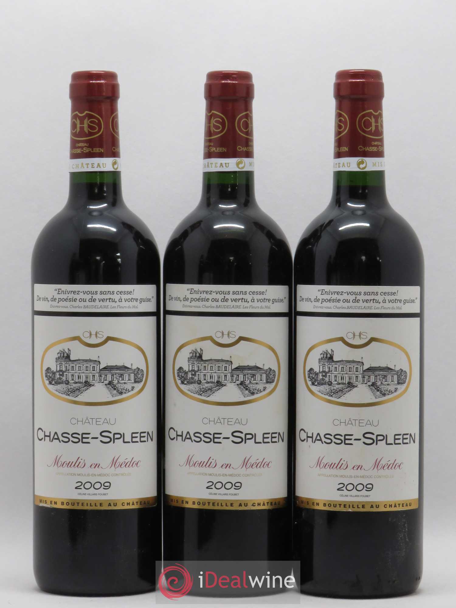 Château Chasse Spleen 2009 - Lot de 6 bouteilles - 2