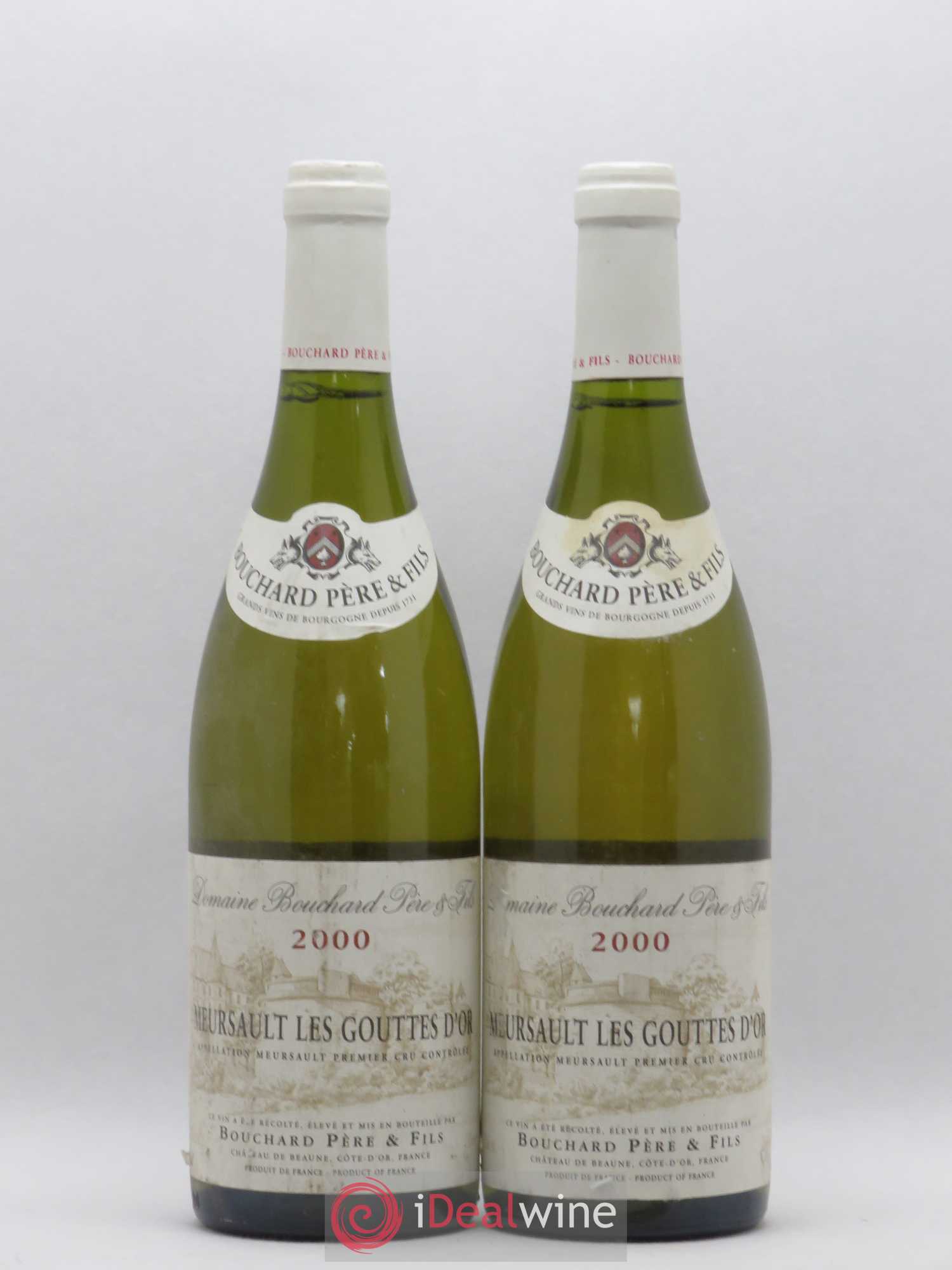 Meursault 1er Cru Les Gouttes d'Or Bouchard Père & Fils 2000 - Lot de 2 bouteilles - 0