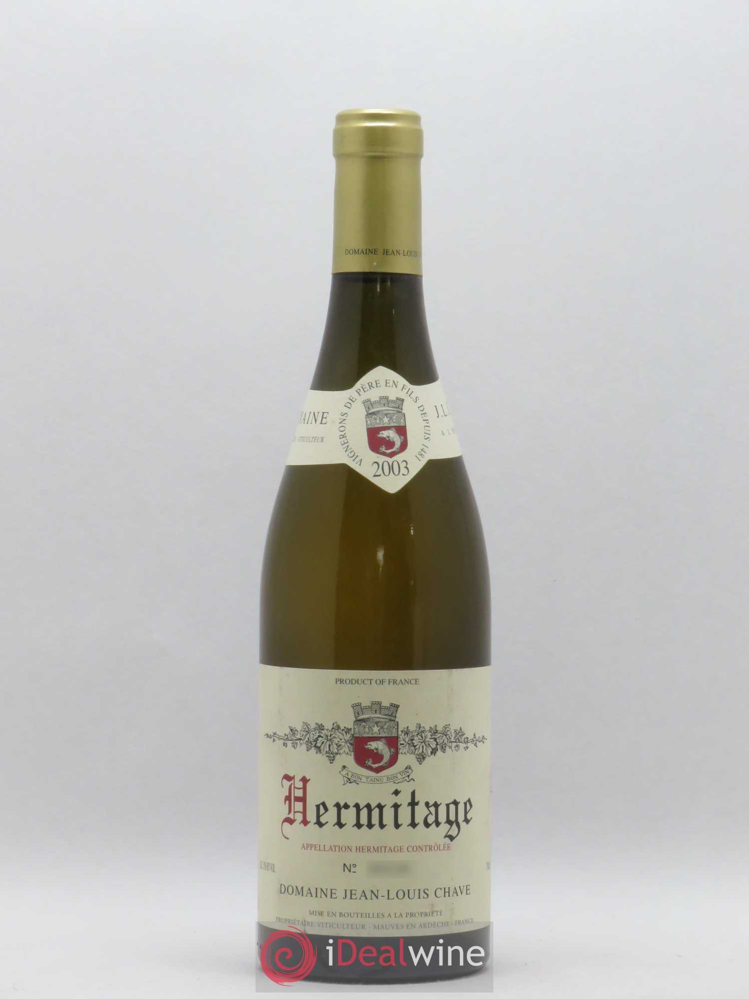 Hermitage Jean-Louis Chave 2003 - Lot de 1 bouteille - 0