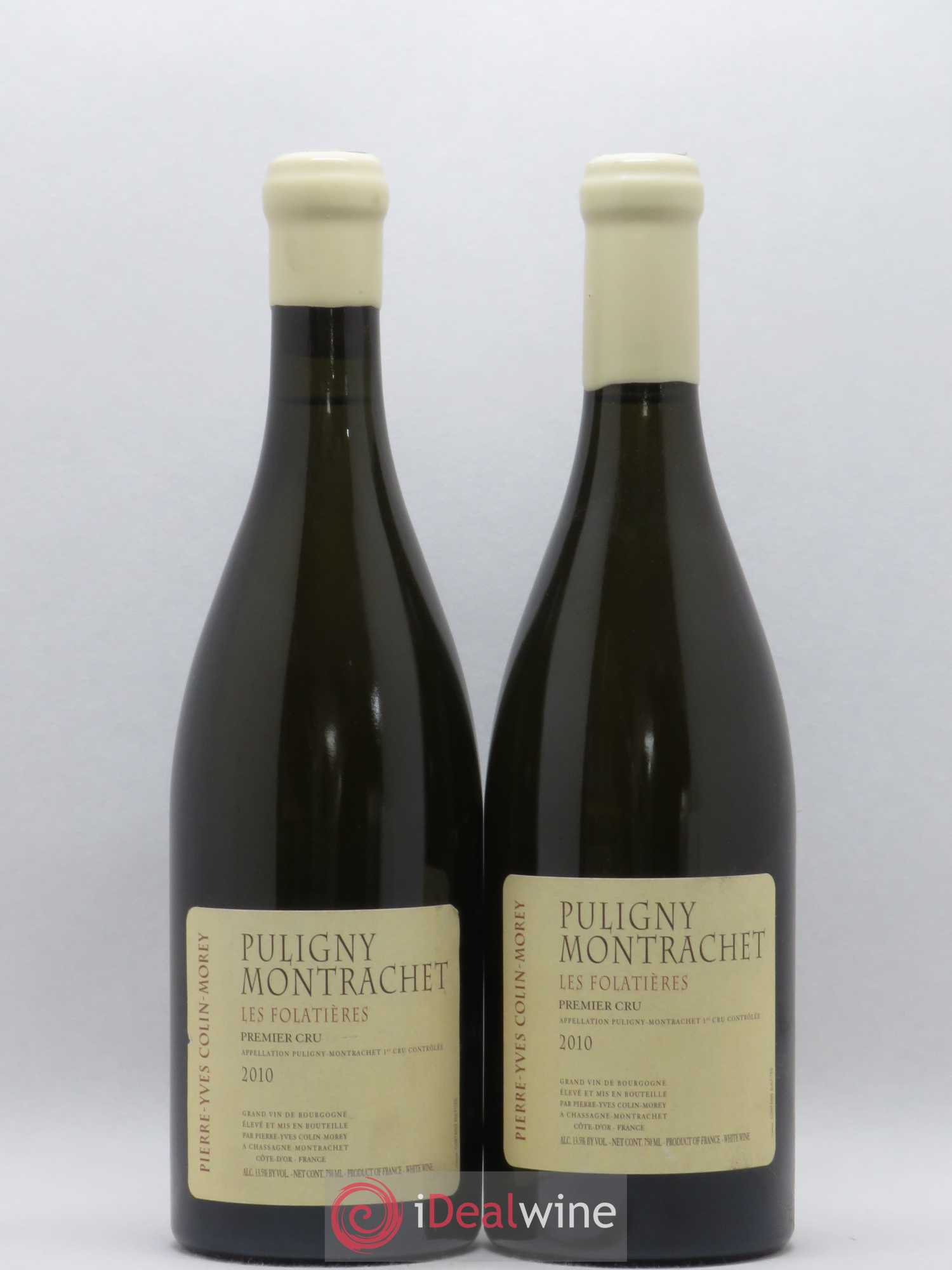 Puligny-Montrachet 1er Cru Les Folatières Pierre-Yves Colin Morey 2010 - Lot de 2 bouteilles - 0