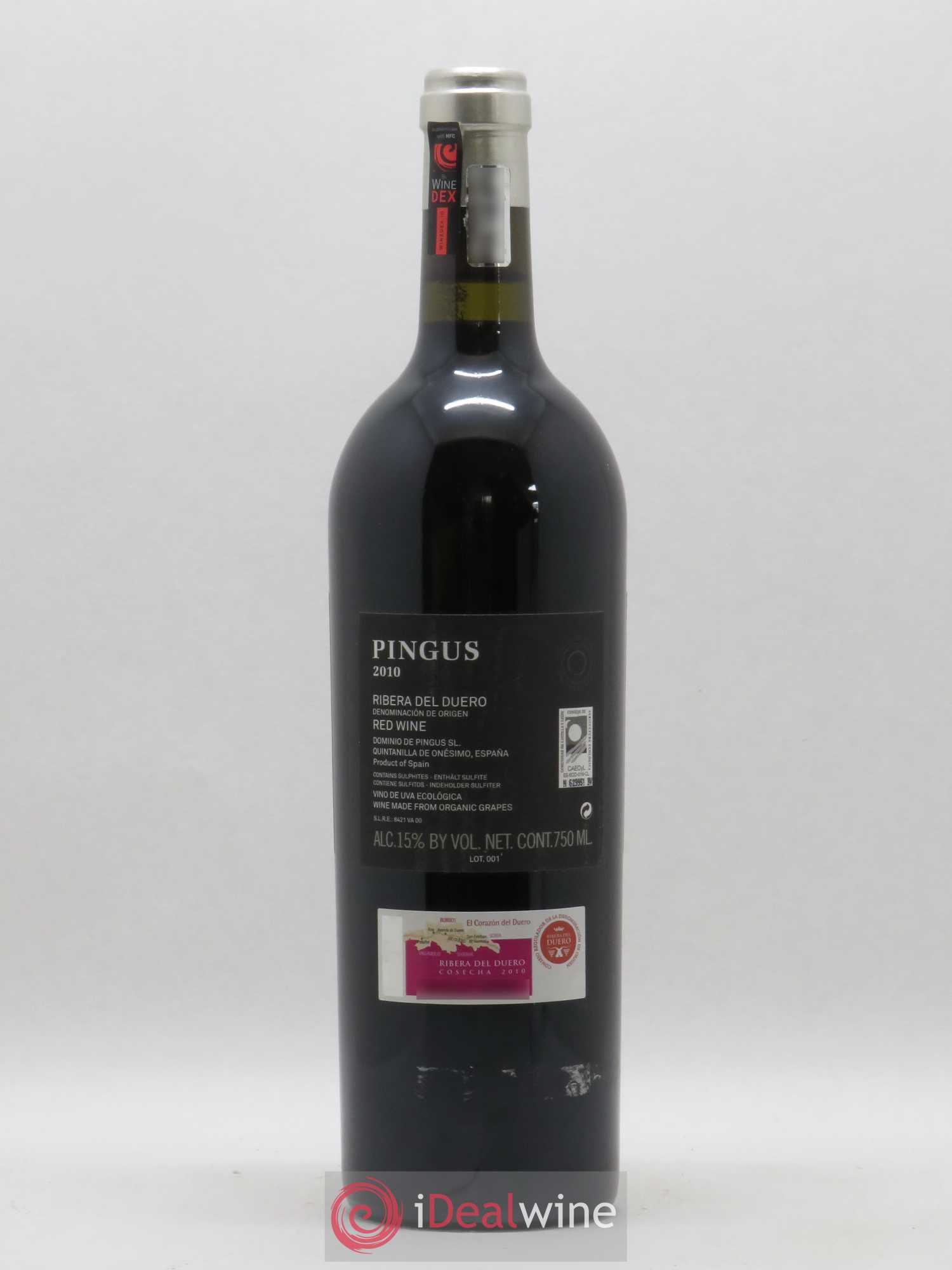 Ribera Del Duero Pingus Dominio de Pingus - Peter Sisseck 2010 - Lot de 1 bouteille - 1