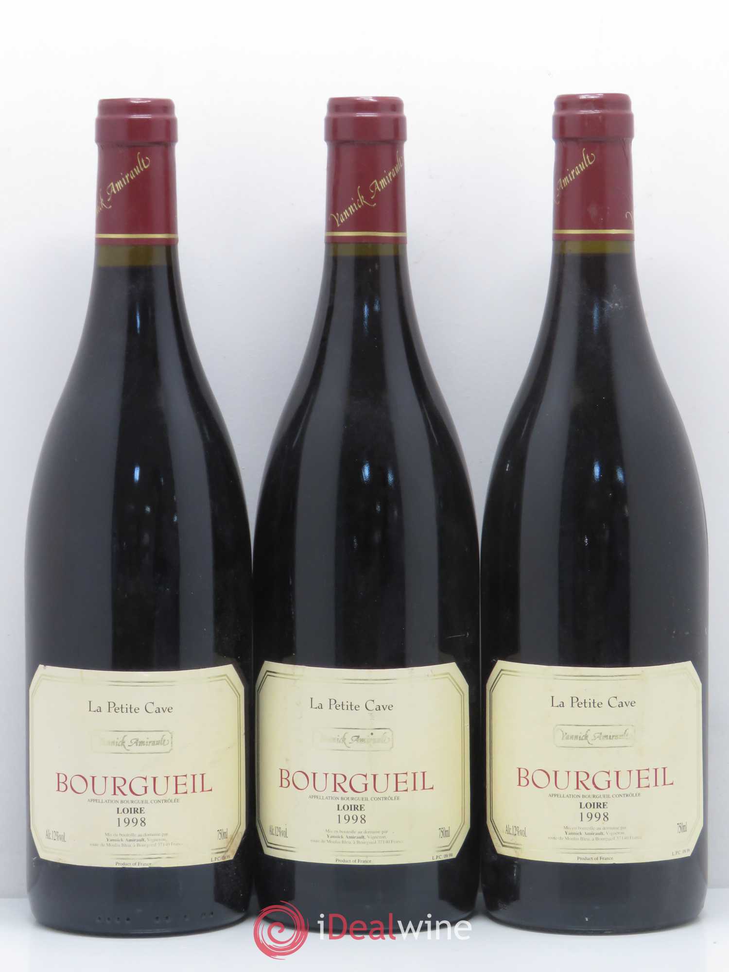 Bourgueil Petite cave Yannick Amirault (Domaine) (sans prix de réserve) 1998 - Lot de 3 bouteilles - 0
