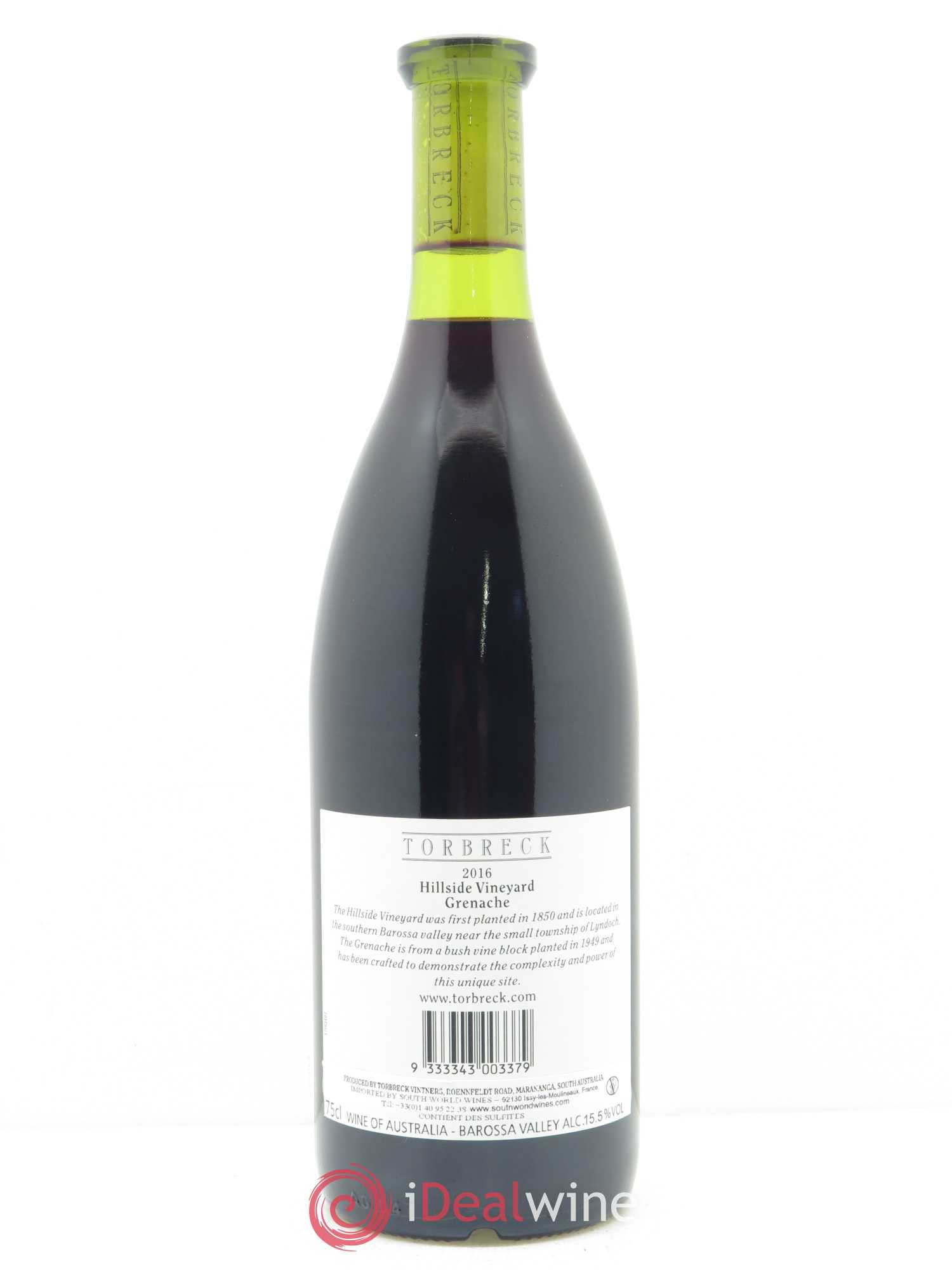 Barossa Valley Torbreck Hillside Vineyard Grenache 2016 - Lot de 1 bouteille - 1