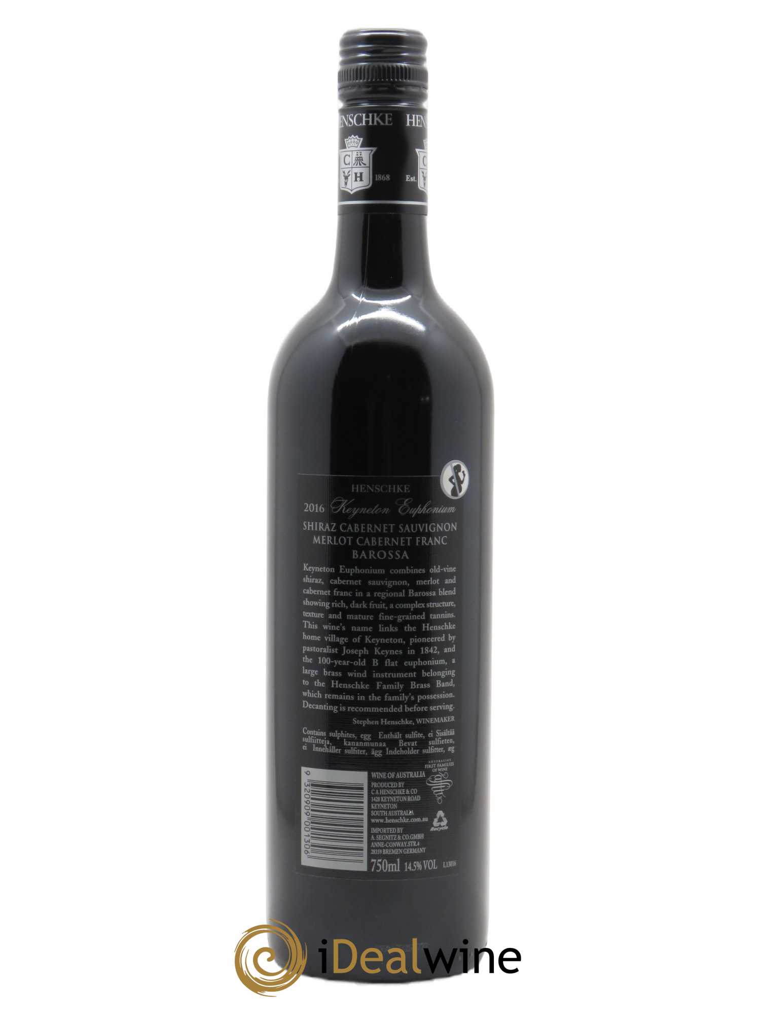 Barossa Valley Keyneton Euphonium Henschke 2016 - Lot of 1 bottle - 1