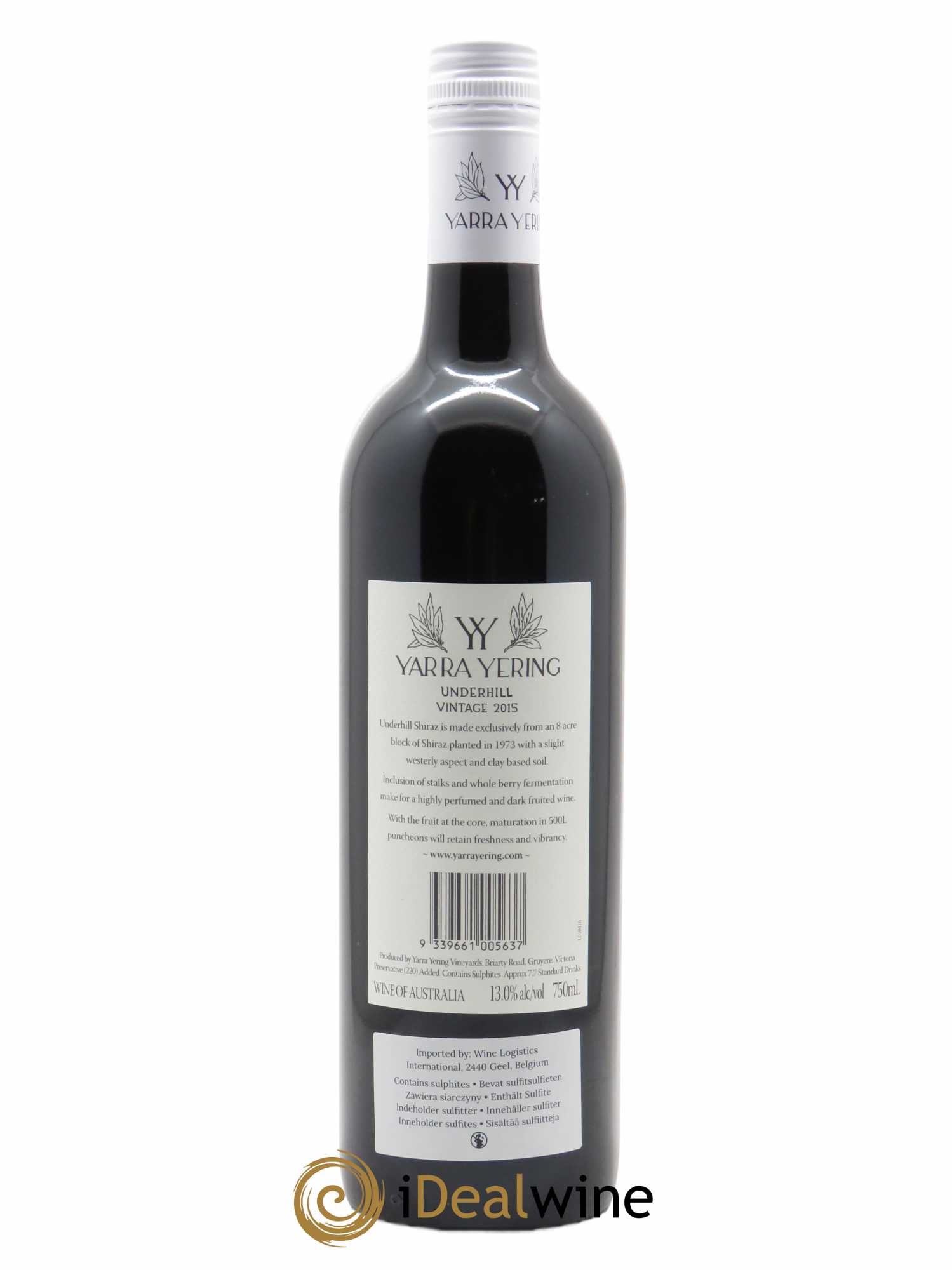 Yarra Valley Yarra Yering Vineyards Underhill Shiraz 2015 - Lot de 1 bouteille - 1