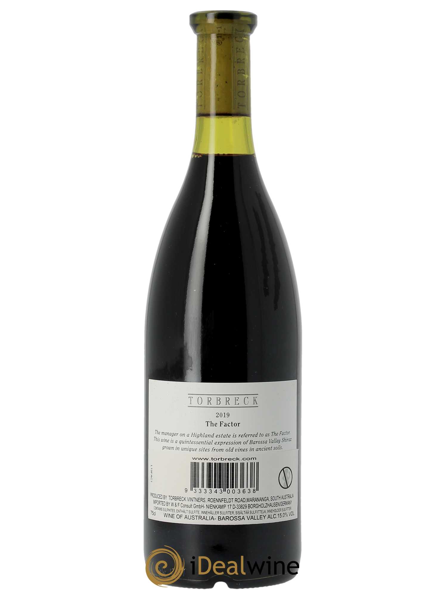 Barossa Valley Torbreck The Factor 2019 - Posten von 1 Flasche - 1