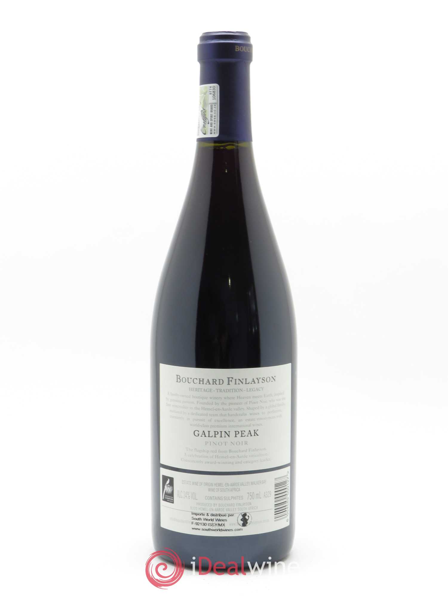 Walker Bay Bouchard Finlayson Galpin Peak 2018 - Lot de 1 bouteille - 1