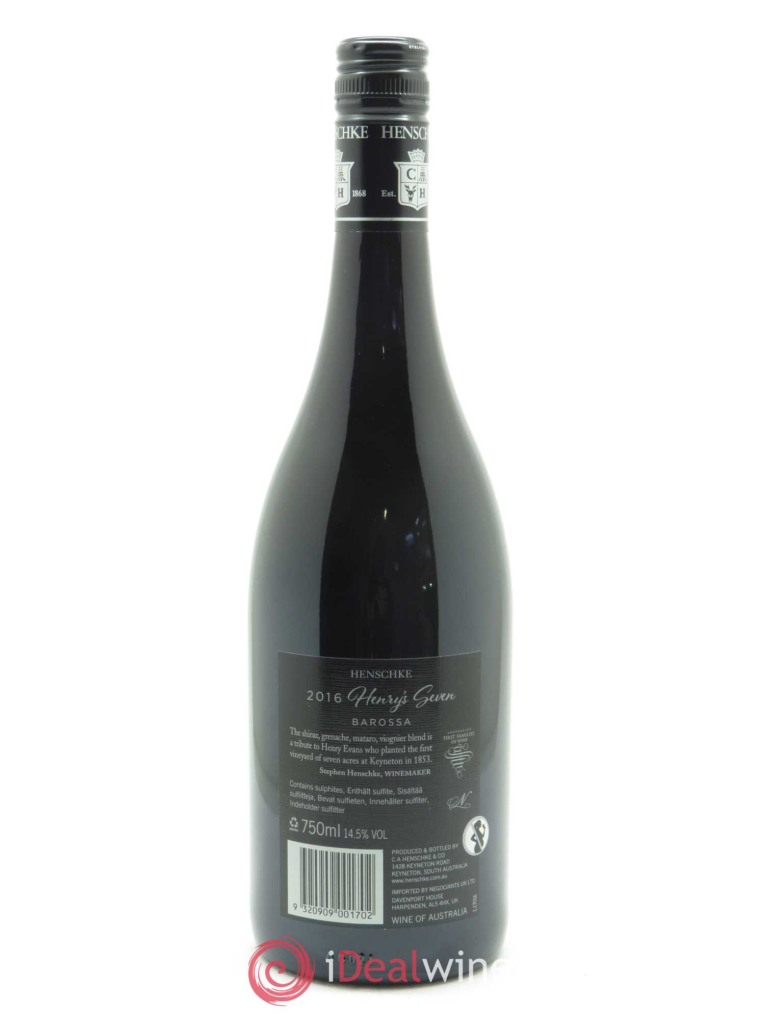 Barossa Henry's Seven Henschke 2016 - Lot de 1 bouteille - 1