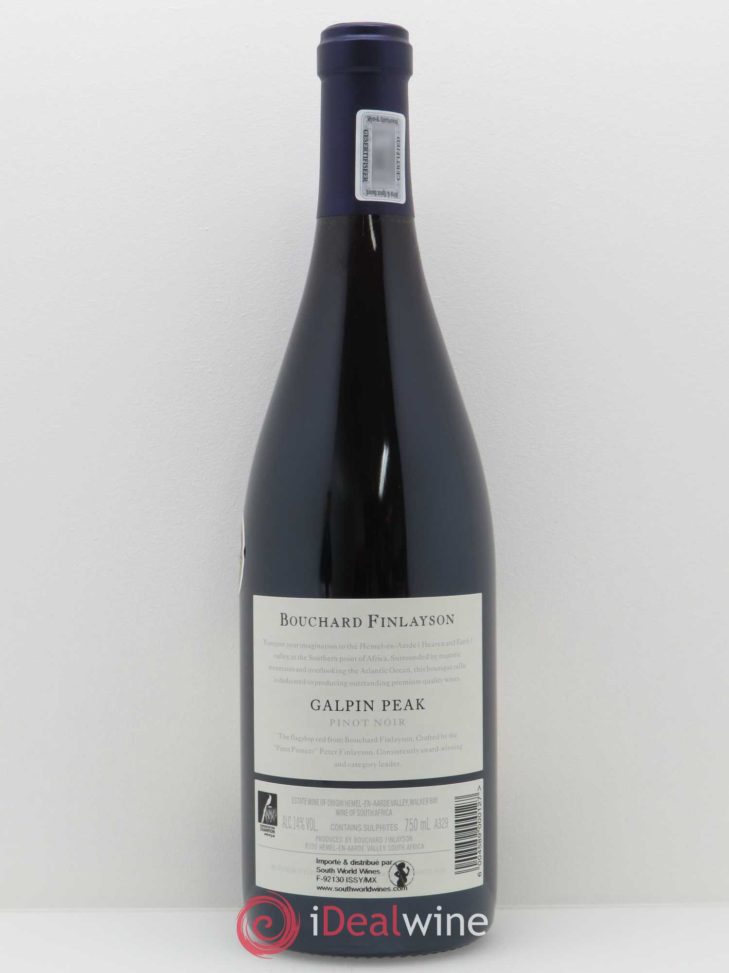 Walker Bay Bouchard Finlayson Galpin Peak 2016 - Lot de 1 bouteille - 1