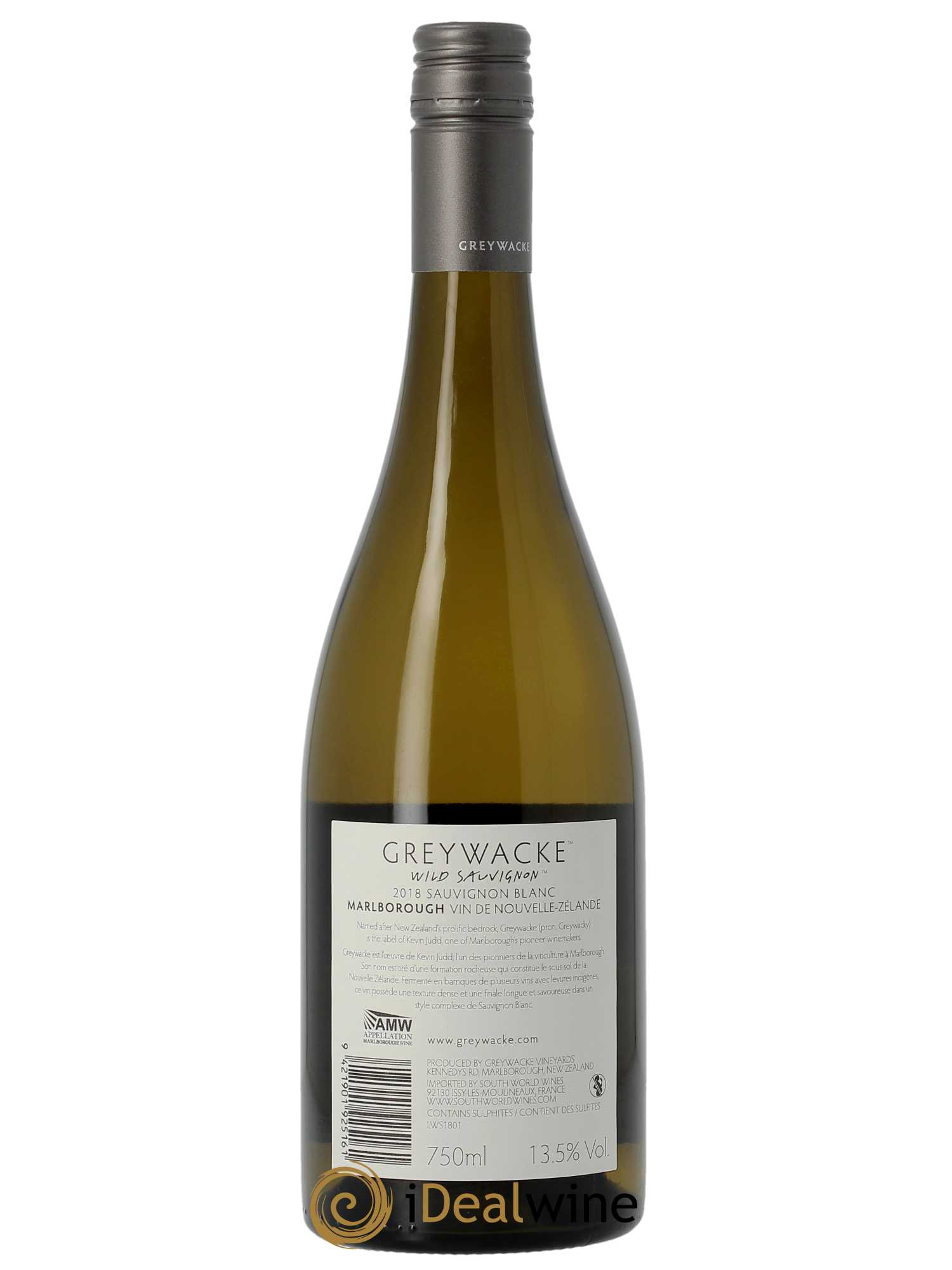 Marlborough Greywacke Wild Sauvignon 2018 - Lot de 1 bouteille - 1