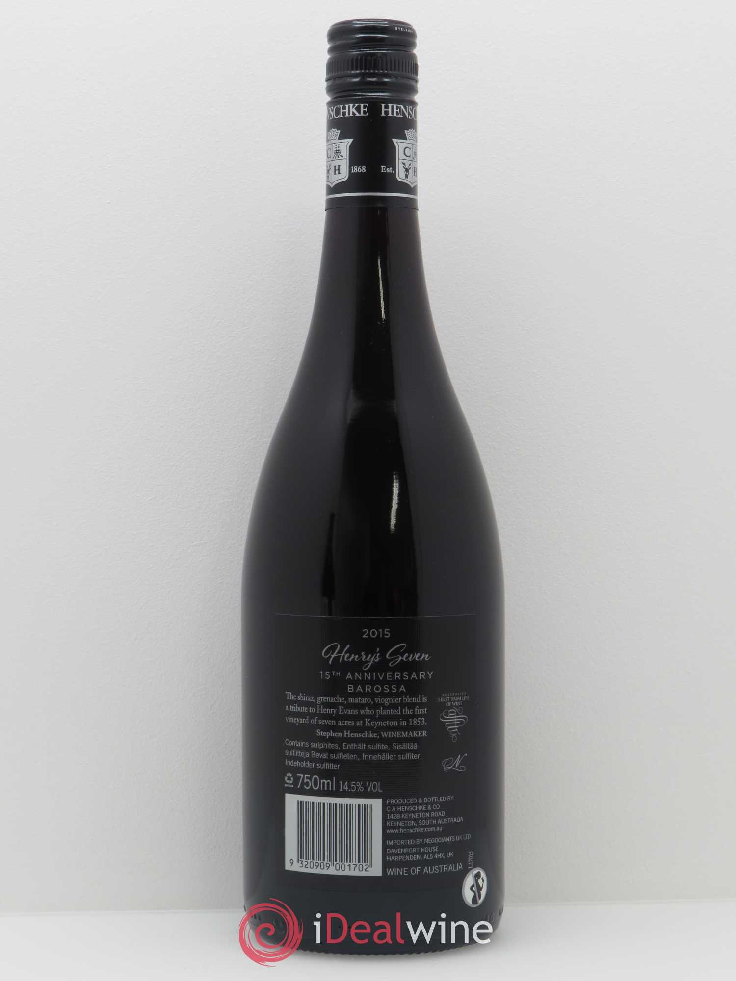 Barossa Henry's Seven Henschke 2015 - Lot de 1 bouteille - 1
