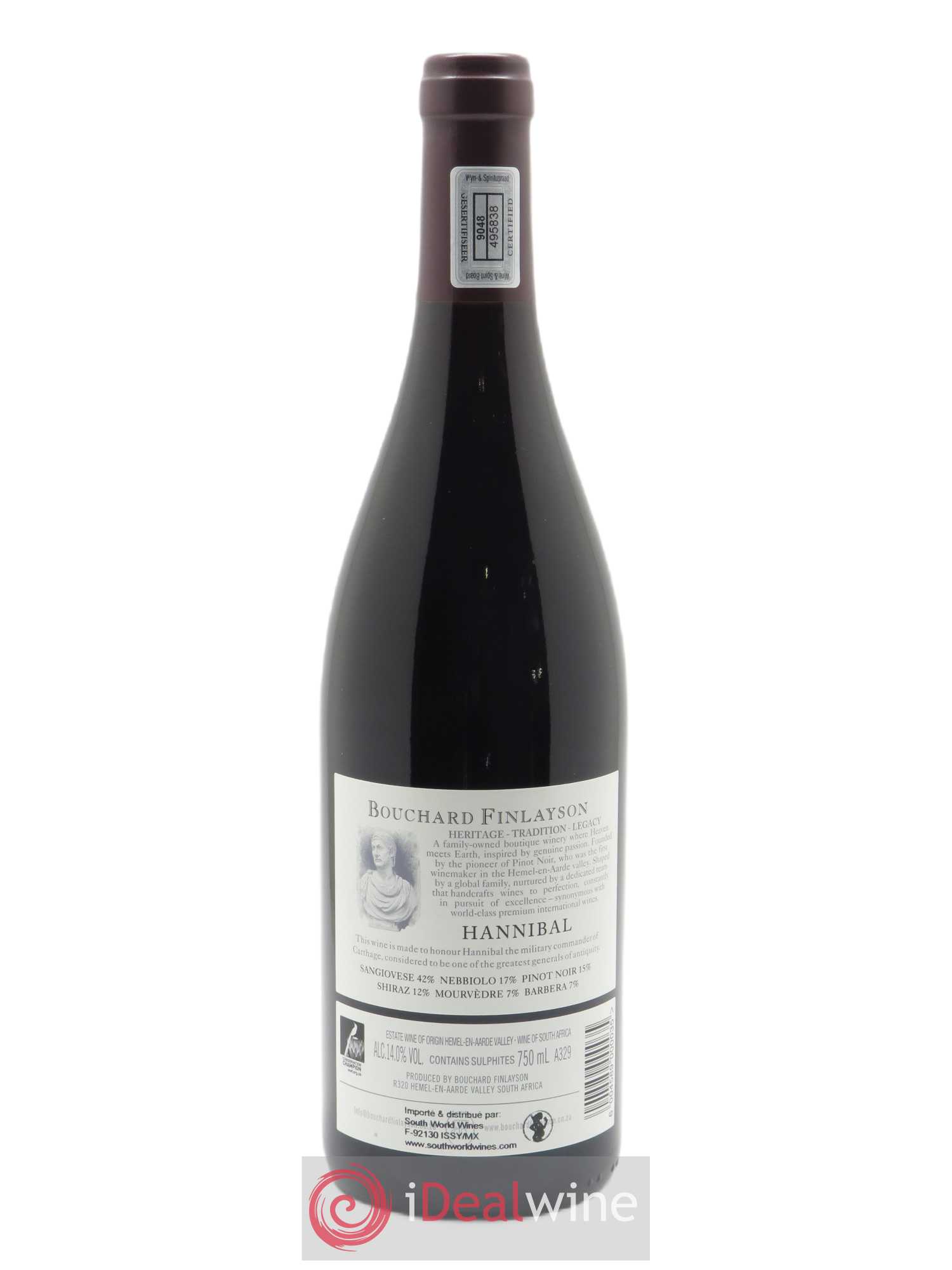 Walker Bay Bouchard Finlayson Hannibal 2018 - Lot de 1 bouteille - 1