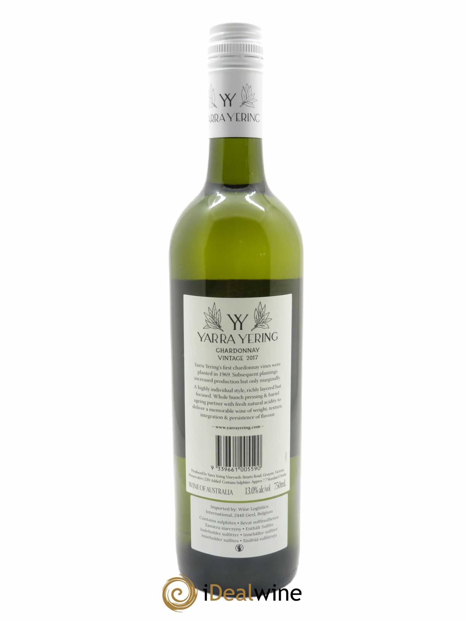 Yarra Valley Yarra Yering Vineyards Chardonnay 2017 - Lot de 1 bouteille - 1