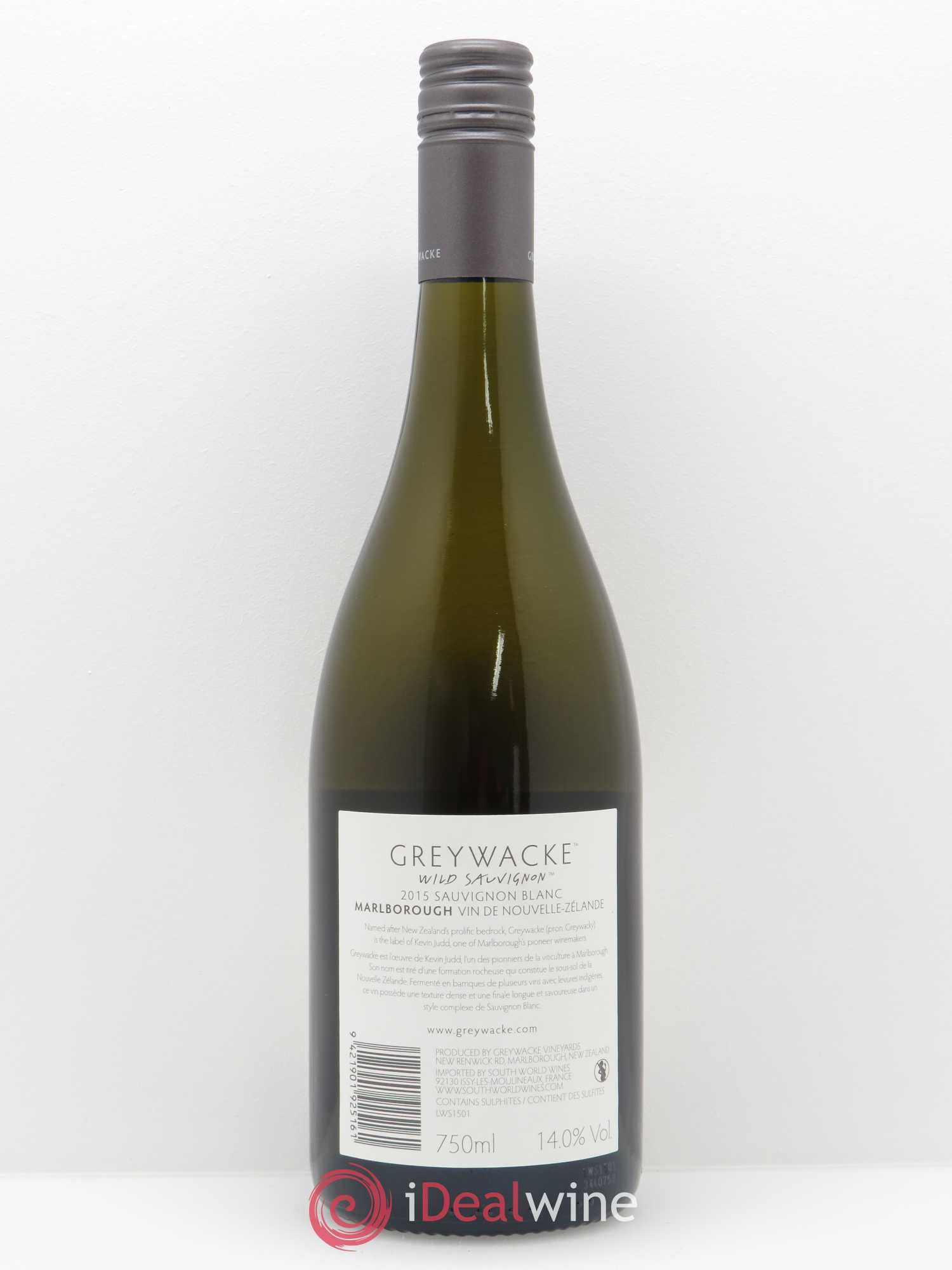 Marlborough Greywacke Wild Sauvignon 2015 - Lot de 1 bouteille - 1