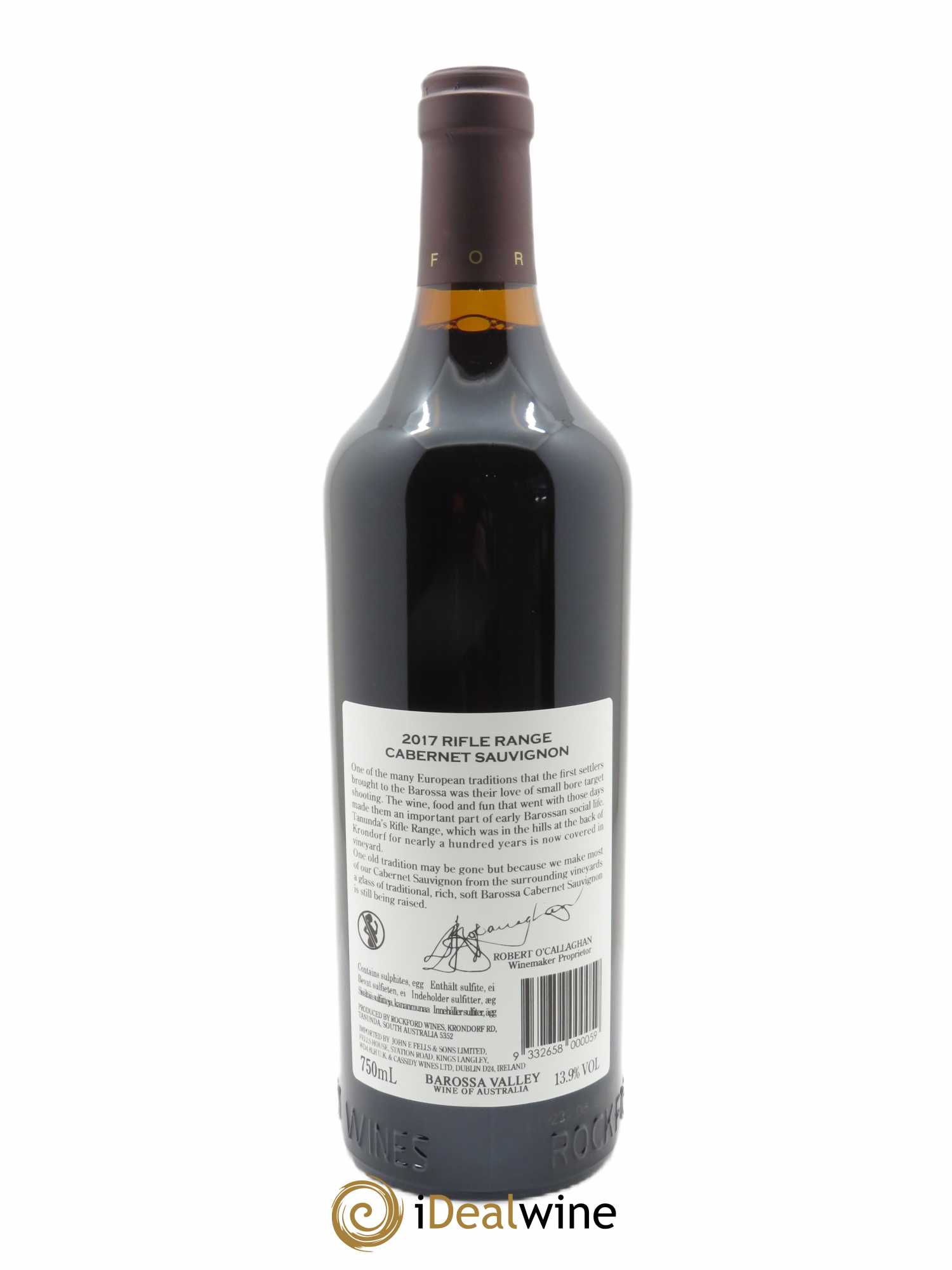 Barossa Valley Rockford Rifle Range 2017 - Lot of 1 bottle - 1