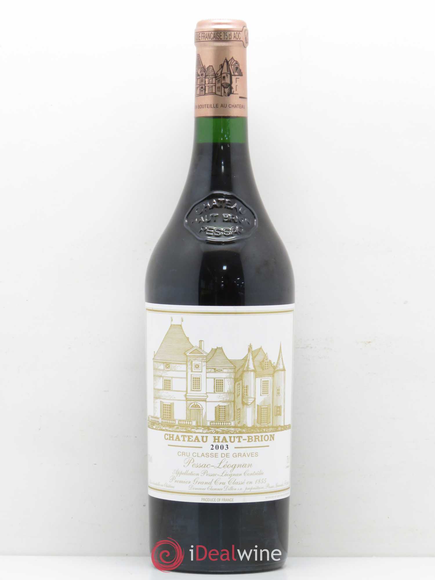 Château Haut Brion 1er Grand Cru Classé 2003 - Lot de 1 bouteille - 0