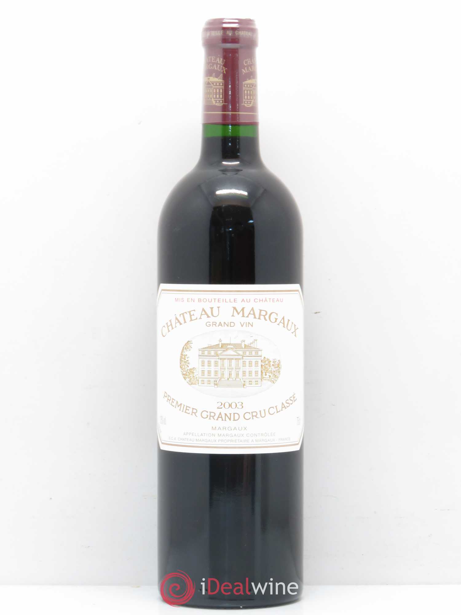 Château Margaux 1er Grand Cru Classé 2003 - Lot de 1 bouteille - 0