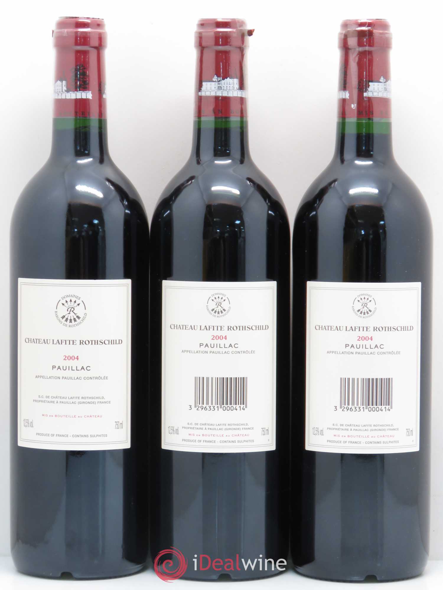 Château Lafite Rothschild 1er Grand Cru Classé 2004 - Lot de 6 bouteilles - 2
