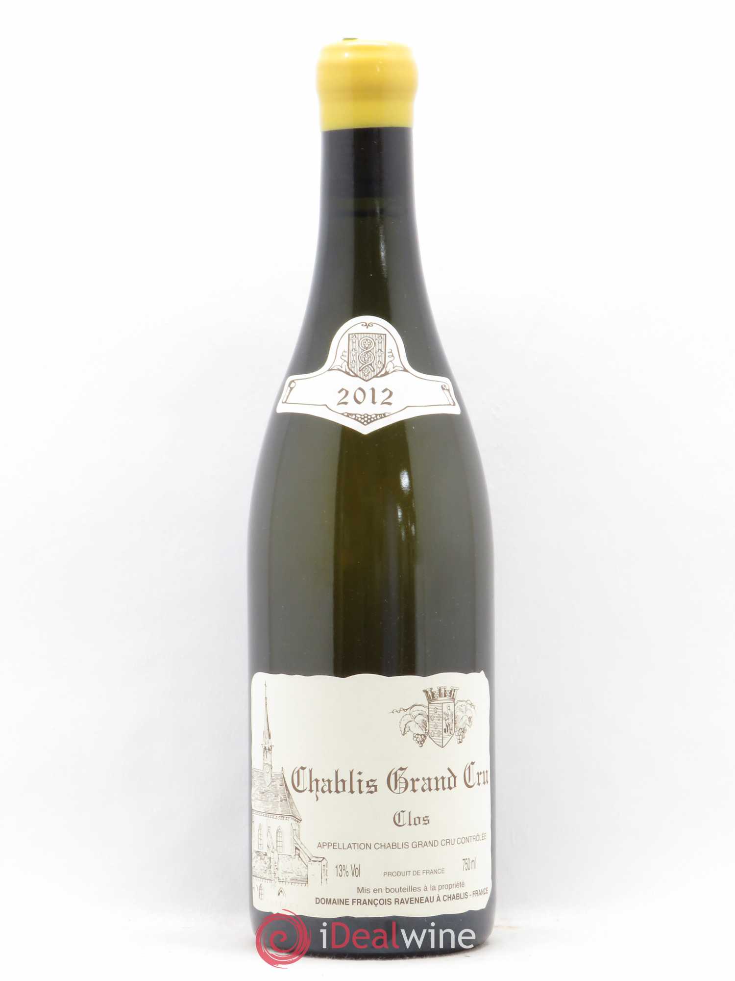 Chablis Grand Cru Clos Raveneau (Domaine) 2012 - Lot de 1 bouteille - 0