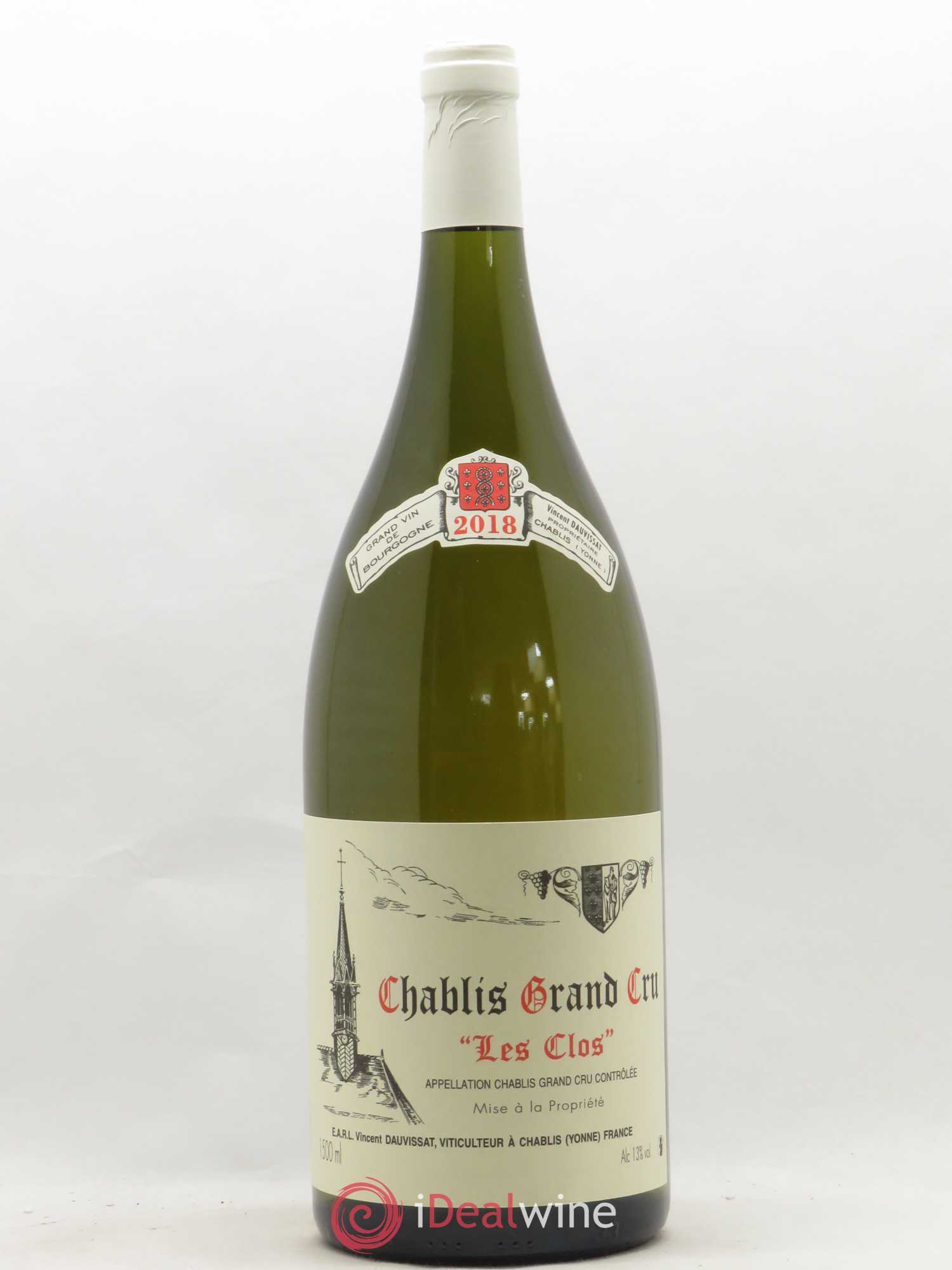 Chablis Grand Cru Les Clos Vincent Dauvissat (Domaine) 2018 - Lot de 1 magnum - 0