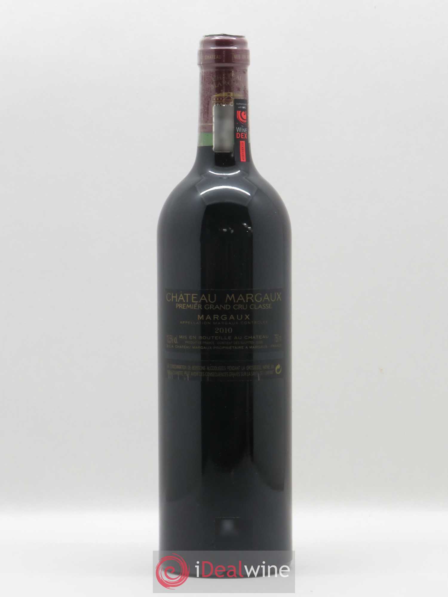 Château Margaux 1er Grand Cru Classé 2010 - Lot de 1 bouteille - 1