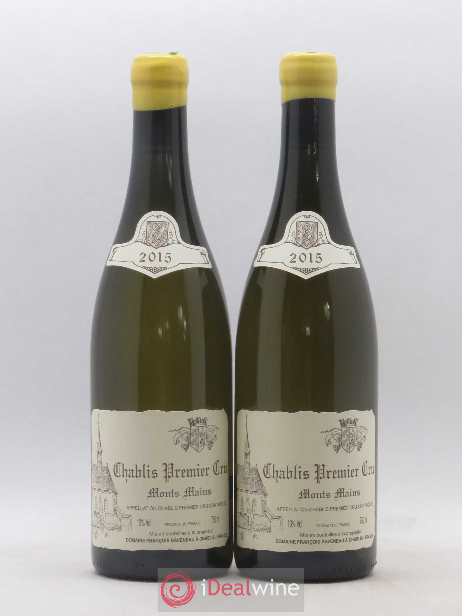 Chablis 1er Cru Monts Mains Raveneau (Domaine) 2015 - Lot de 2 bouteilles - 0